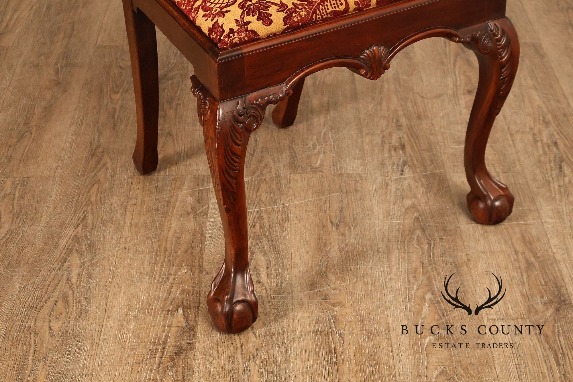 Lexington Furniture Chippendale Style Mahogany Carved Set Of Four Dining Chairs