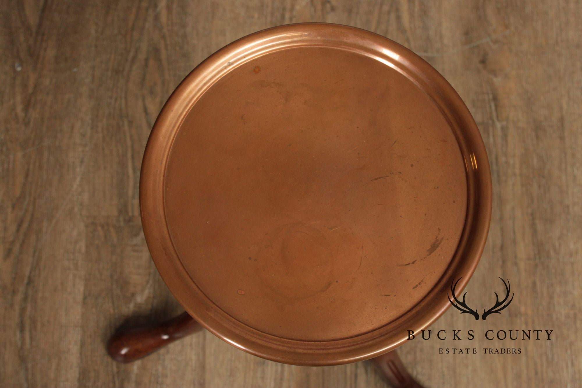 Kittinger Colonial Williamsburg Mahogany Copper Top Drinks Table