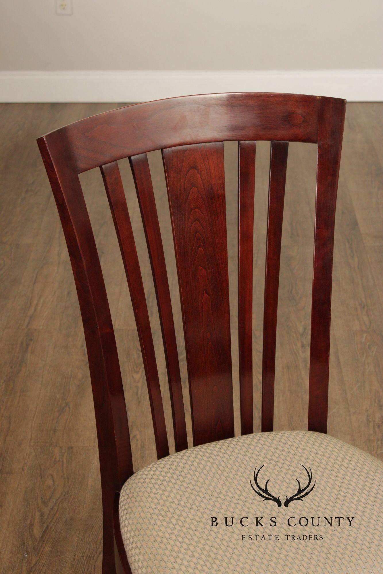Stickley Set of Ten Cherry 'Bayonne' Dining Chairs
