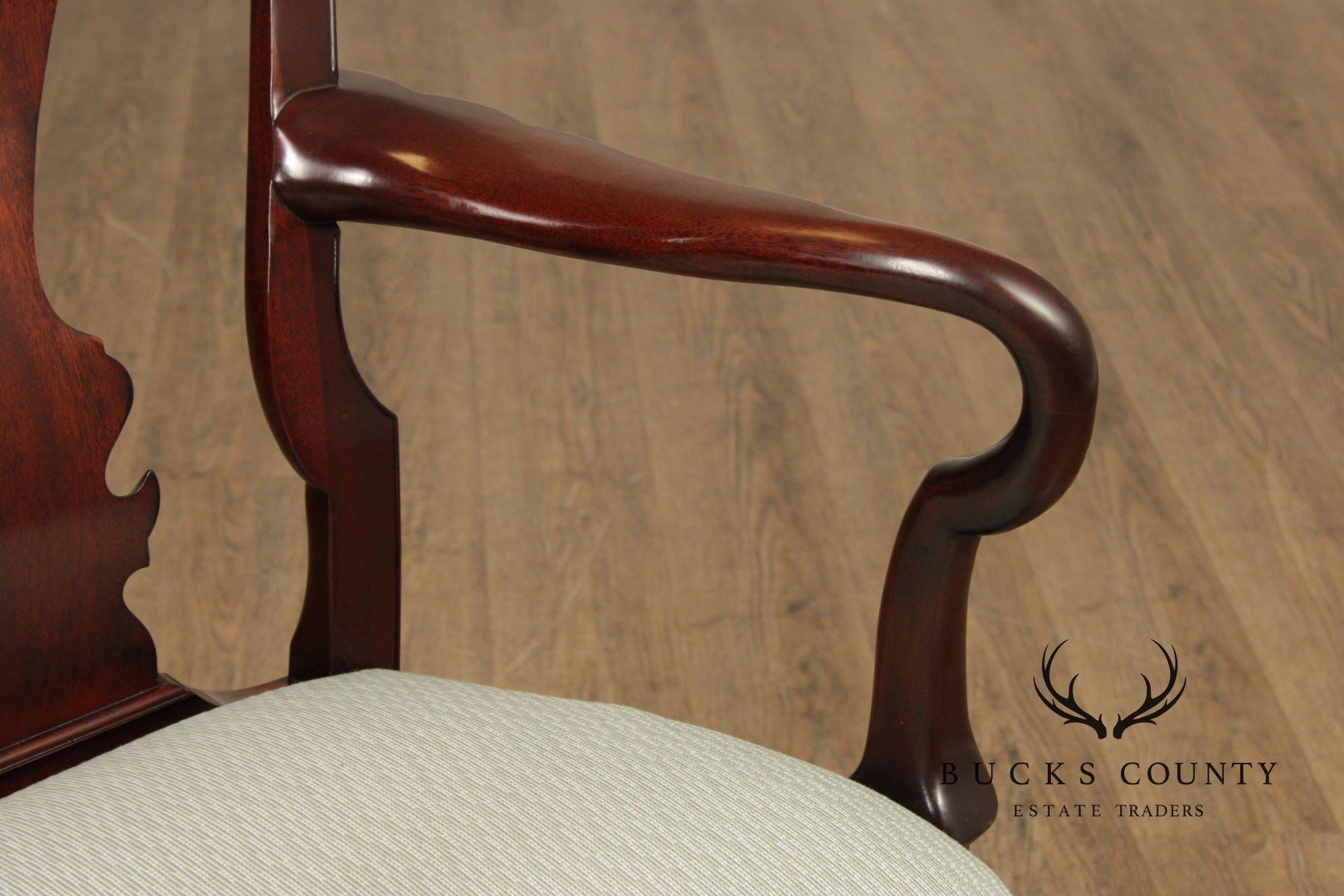 Kindel Winterthur Collection Set of Eight Mahogany Dining Chairs