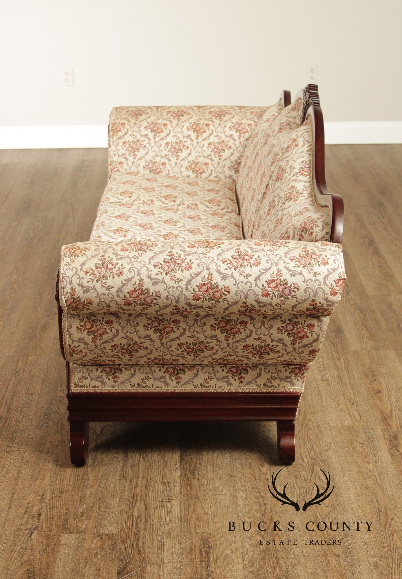 Kimball Victorian Style Carved Mahogany Sofa