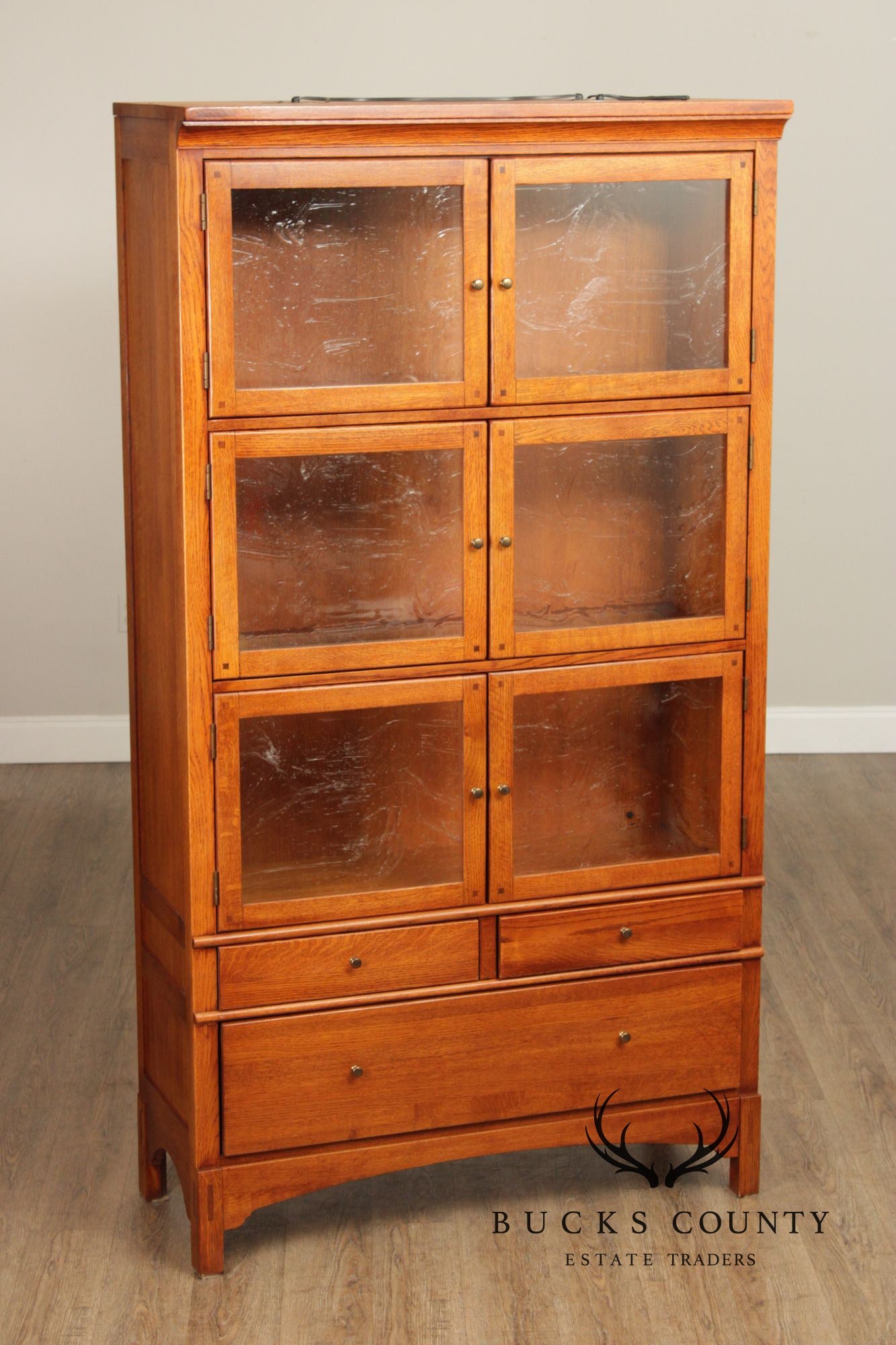 LEXINGTON BOB TIMBERLAKE ARTS AND CRAFTS COLLECTION OAK BOOKCASE DISPLAY CABINET