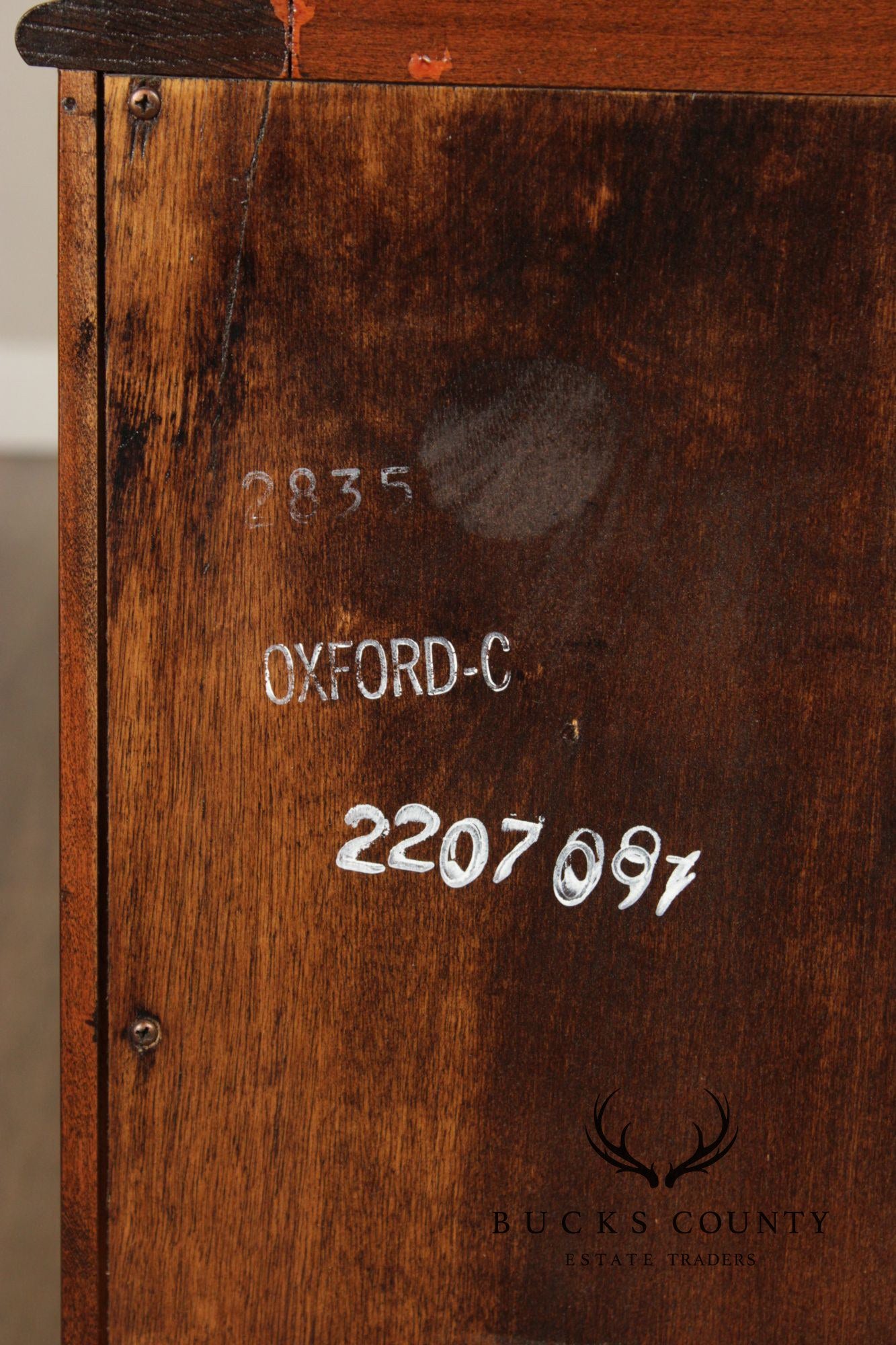 Statton Chippendale Style Cherry Chest on Chest