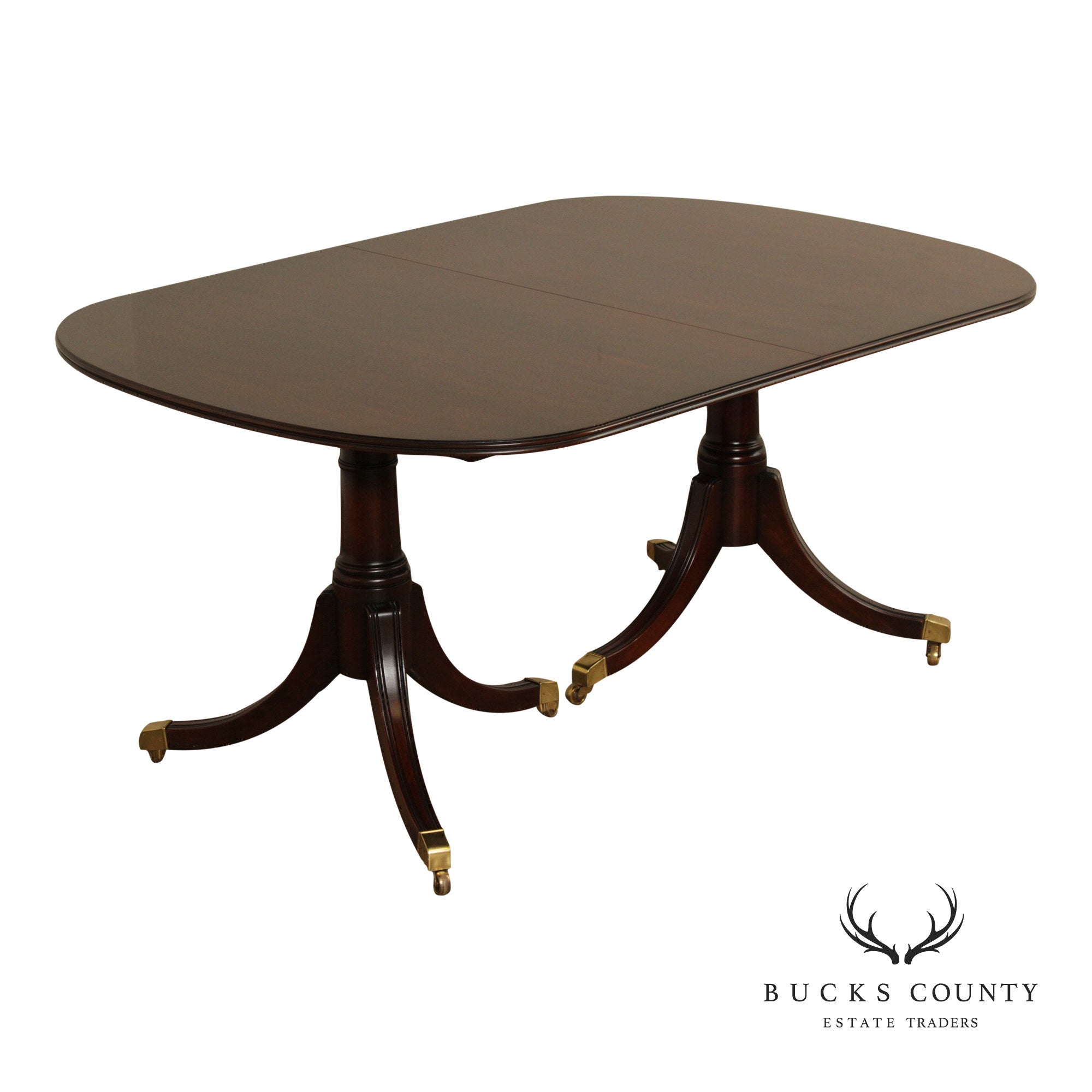Statton Old Towne Cherry Double Pedestal Expandable Dining Table