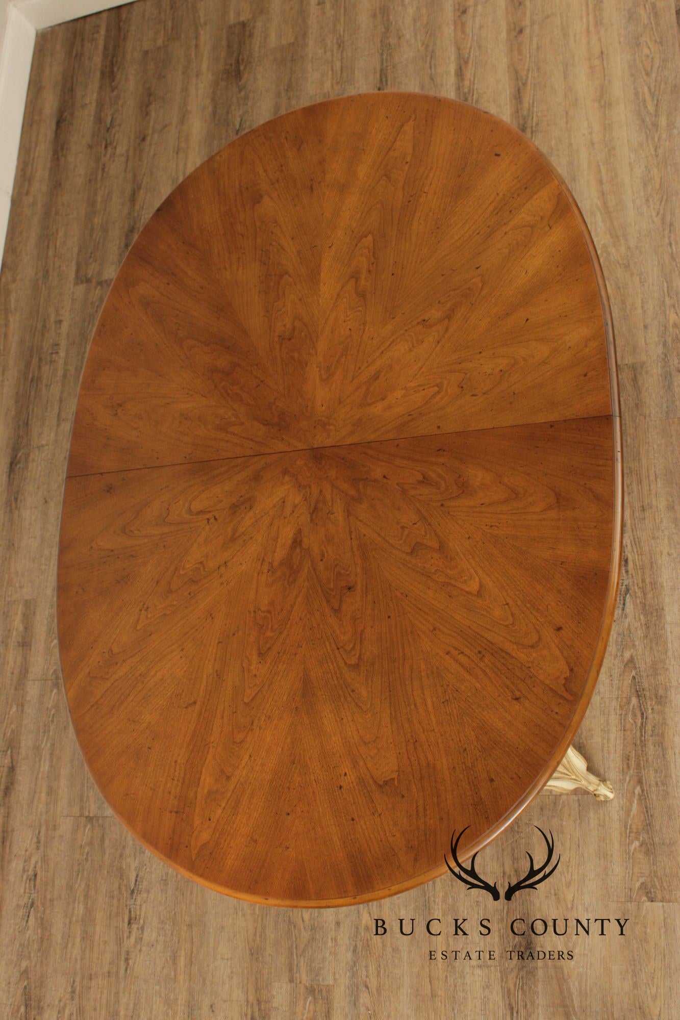 Henredon French Provincial Style Expandable Dining Table
