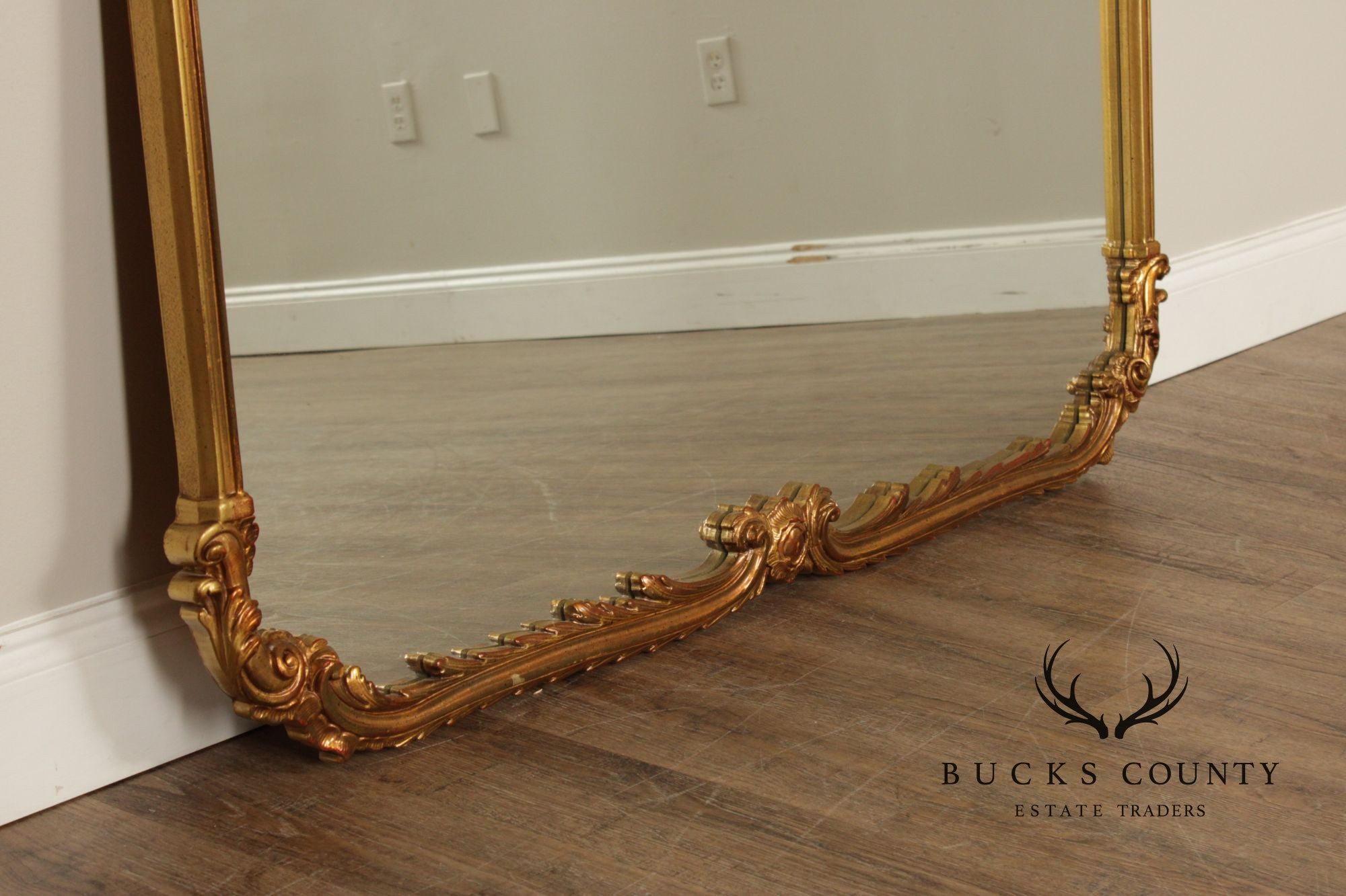 Carolina Mirror Georgian Style Gilt Painted Wall Mirror