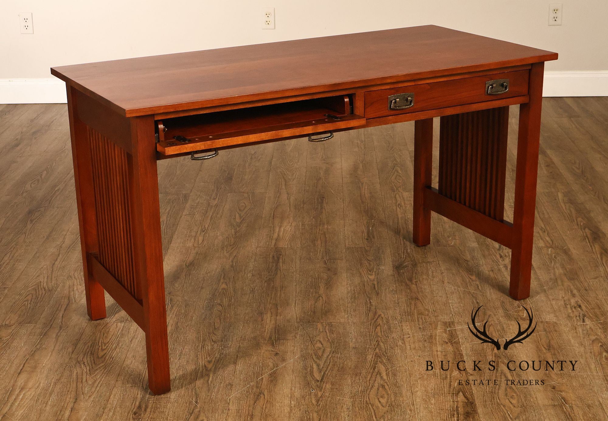 Stickley Mission Collection Cherry Spindled Writing Desk