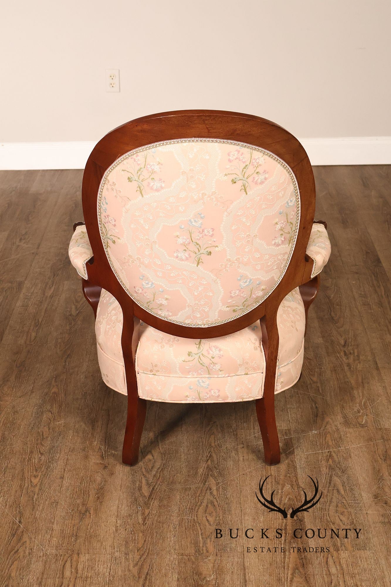 Antique Victorian Walnut Pair Of His And Hers Parlor Armchairs