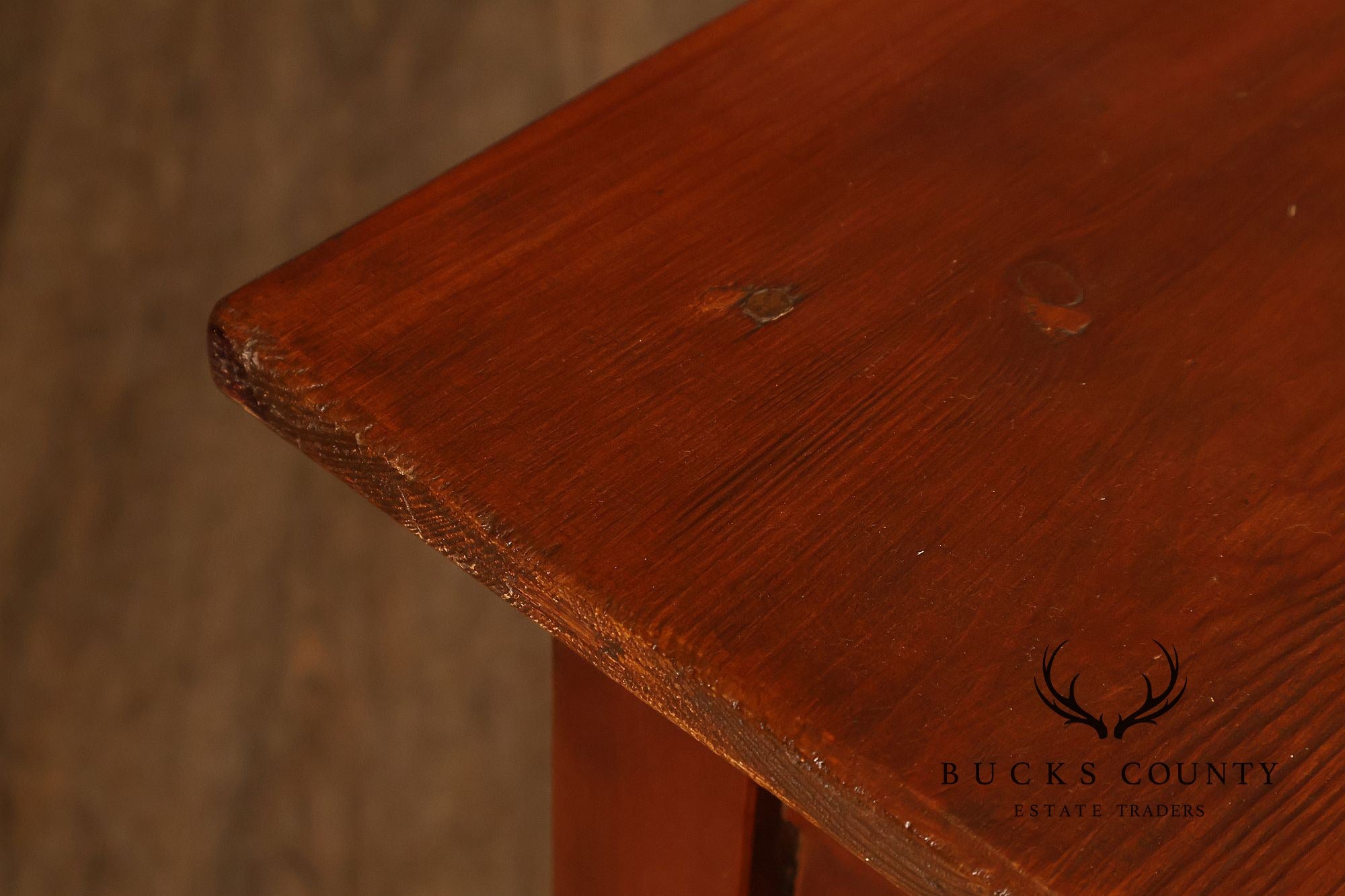 Antique American Bench Made Server Table