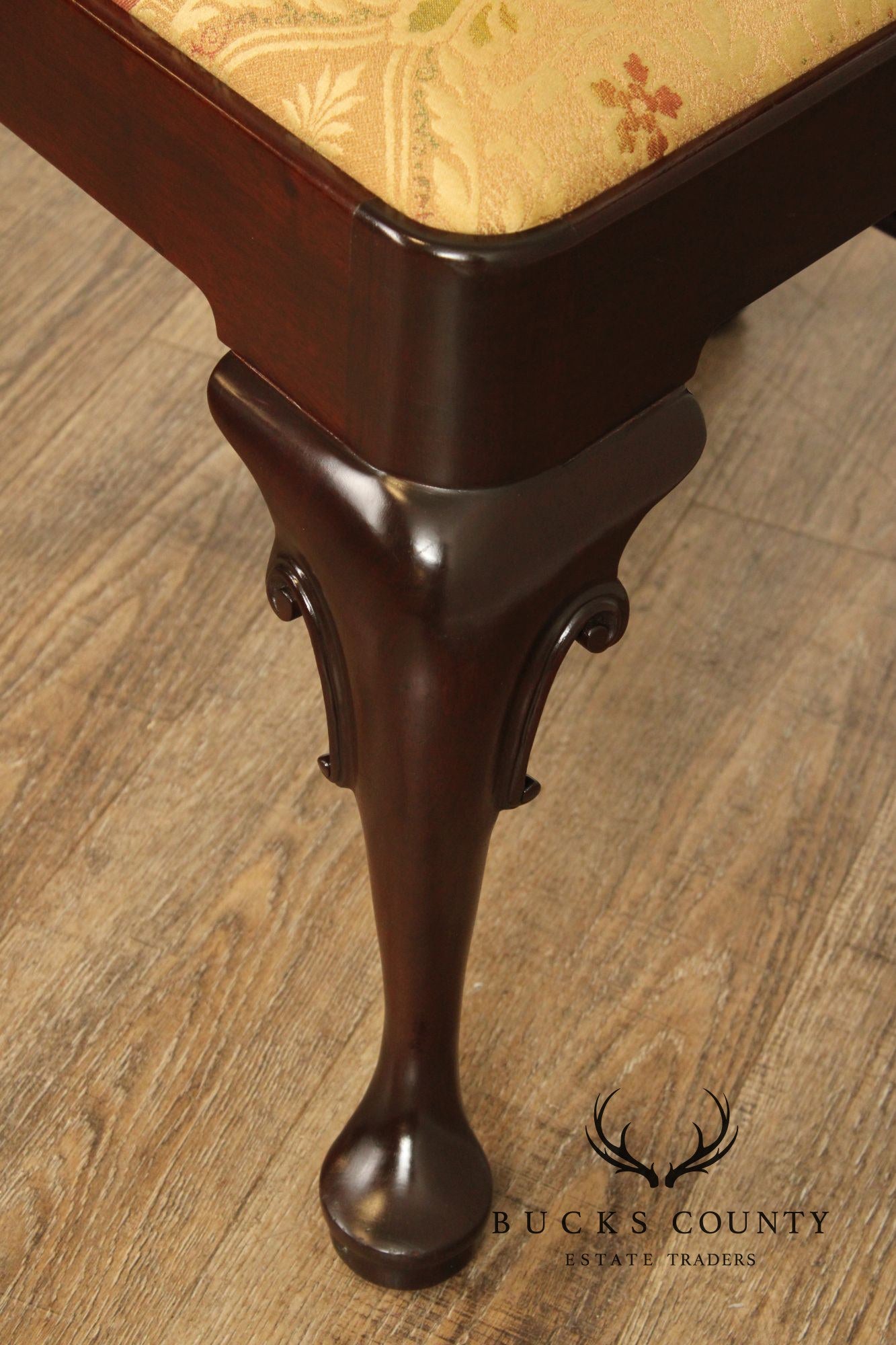 Stickley Williamsburg Reserve Set Of Six Mahogany Queen Anne Side Dining Chairs