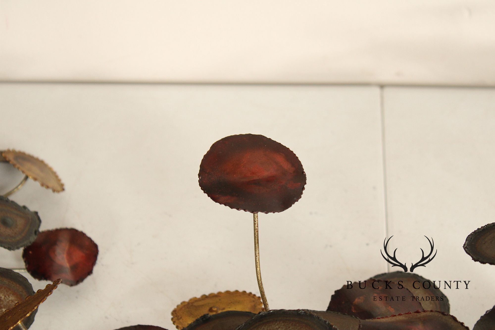 Mid Century Modern Brutalist Metal Wall Sculpture