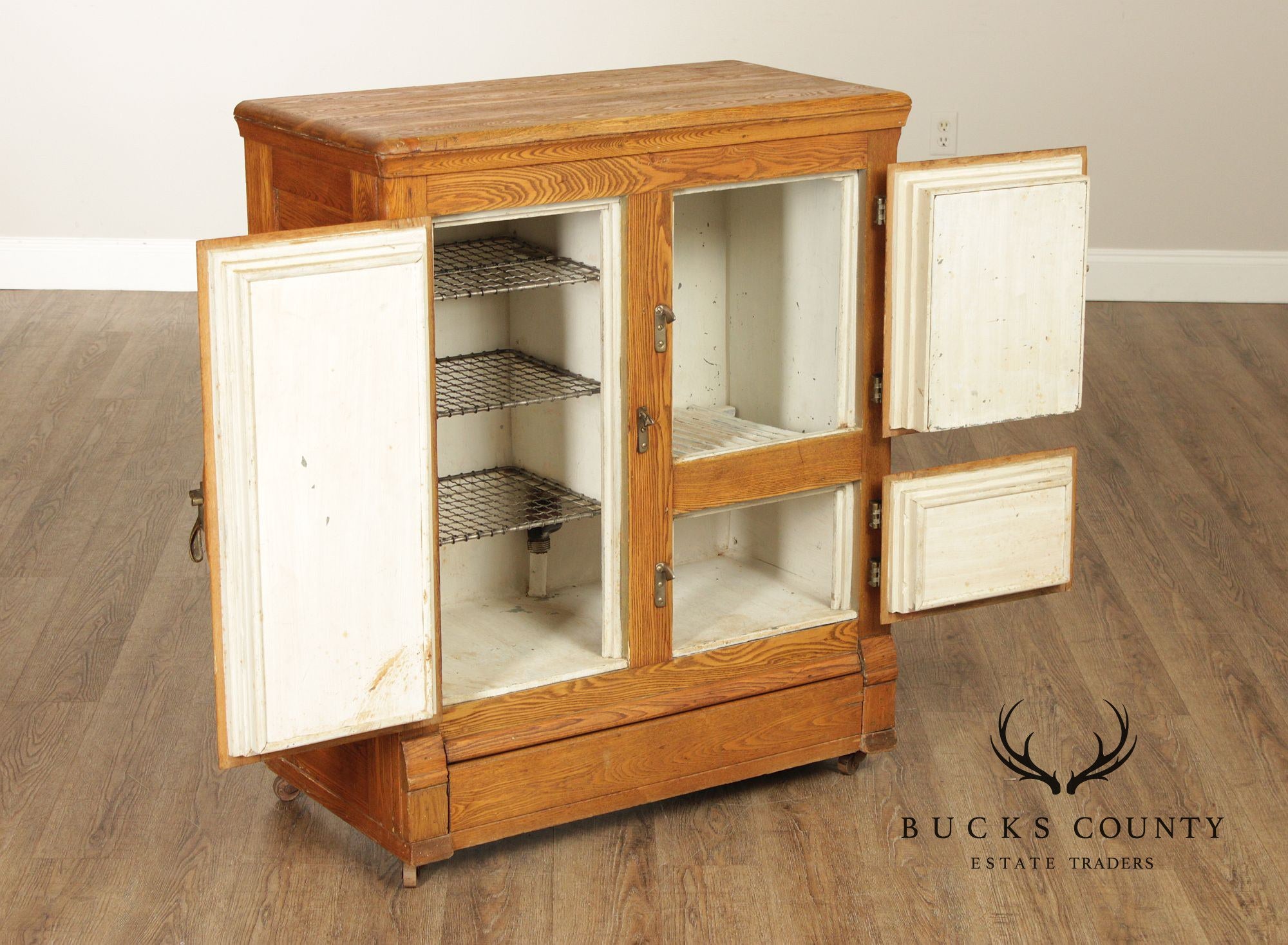 M. Poet & Sons Antique Oak Ice Box