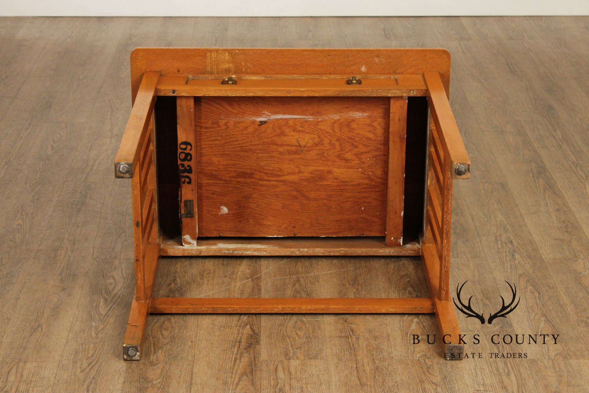 Stickley Brothers Antique Mission Oak Postcard Writing Desk
