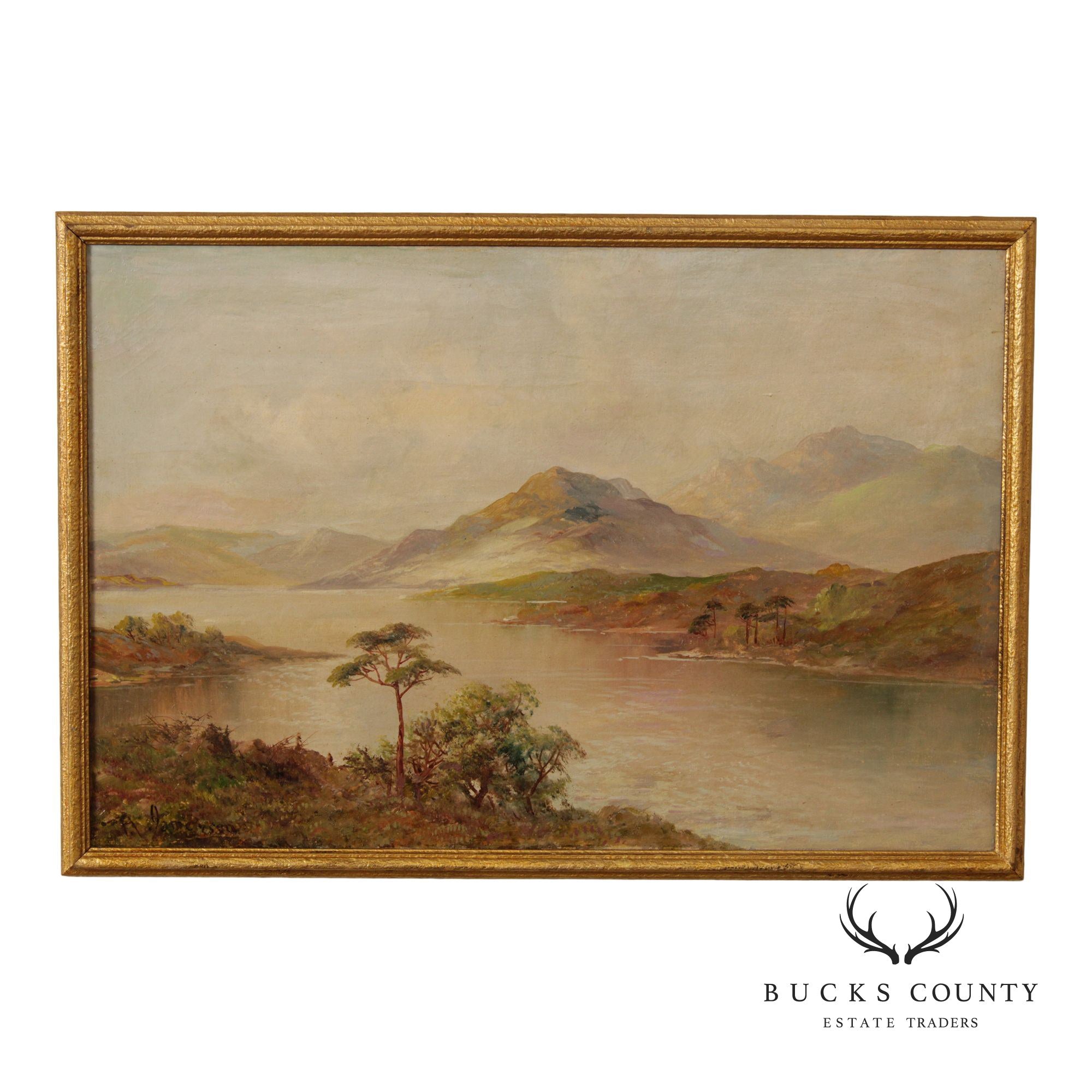 Francis E. Jamieson Oil Painting, Scottish Highlands