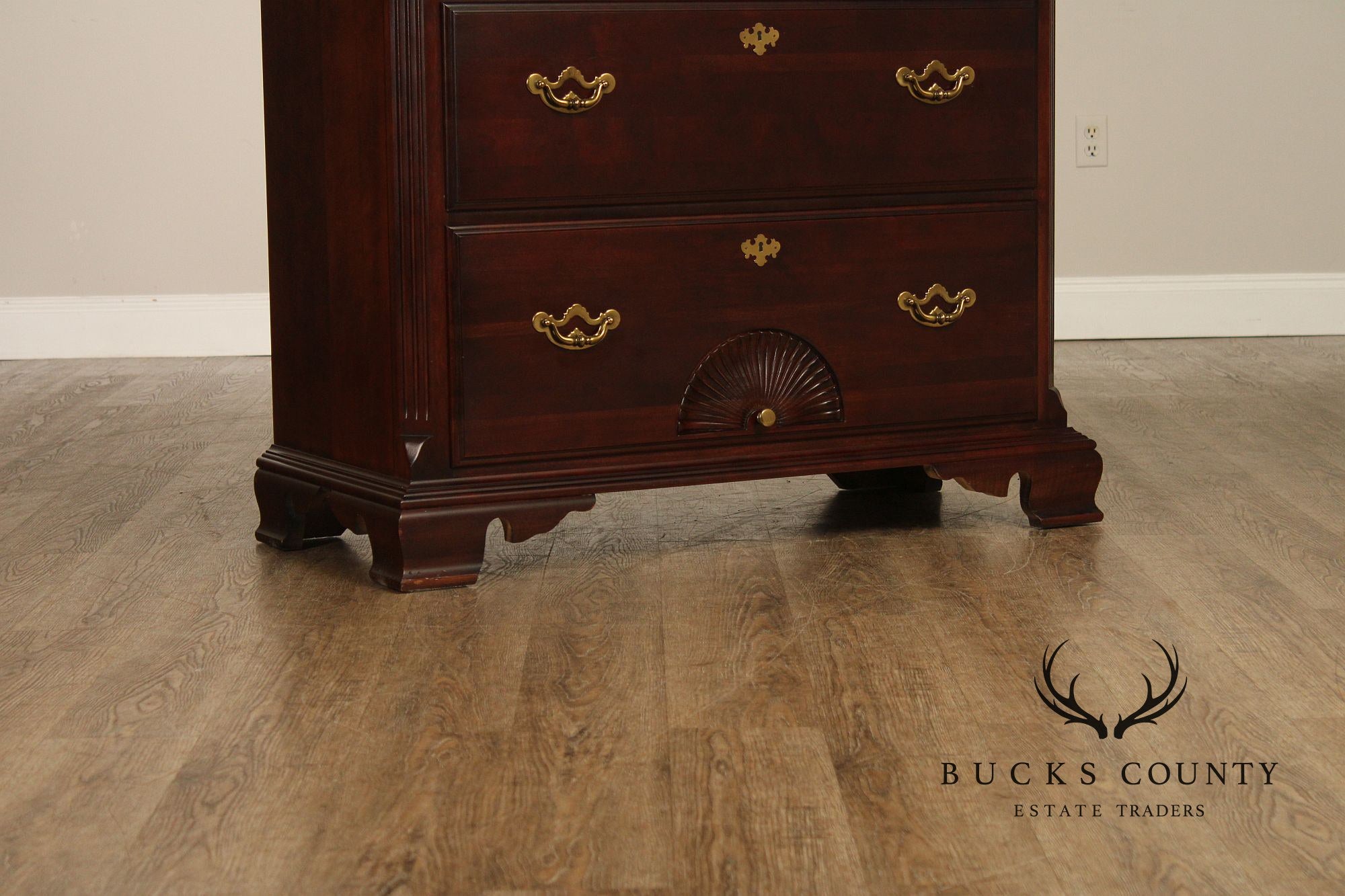 Thomasville Chippendale Style Cherry Tall Chest