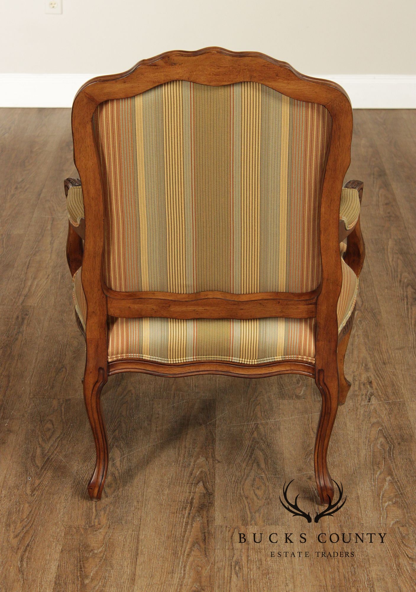 Henredon French Louis XV Style Pair of Fauteuil Armchairs