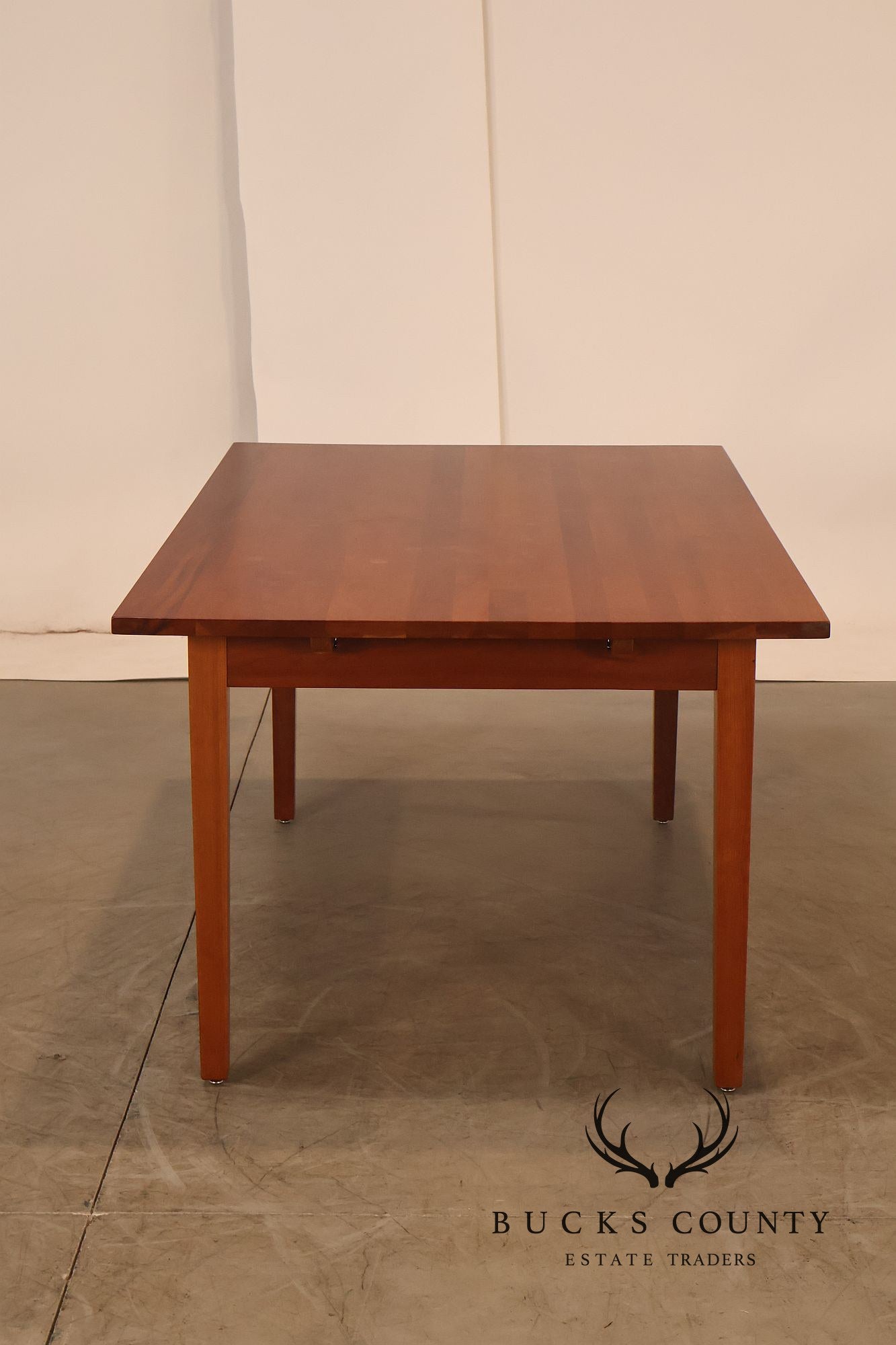 Frederick Duckloe Solid Cherry Expandable Dining Table
