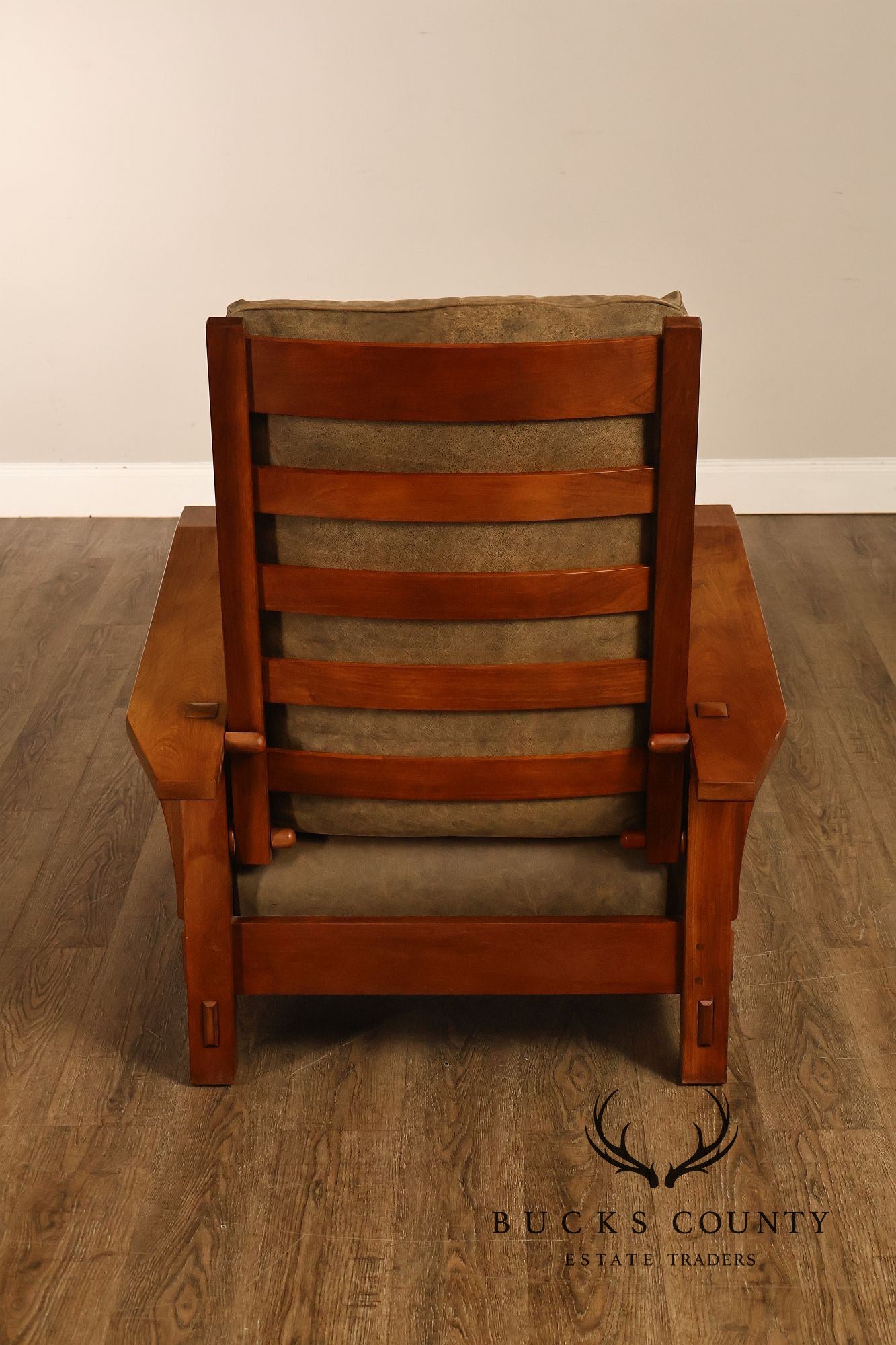 Stickley Mission Collection Cherry Spindle Morris Lounge Chair