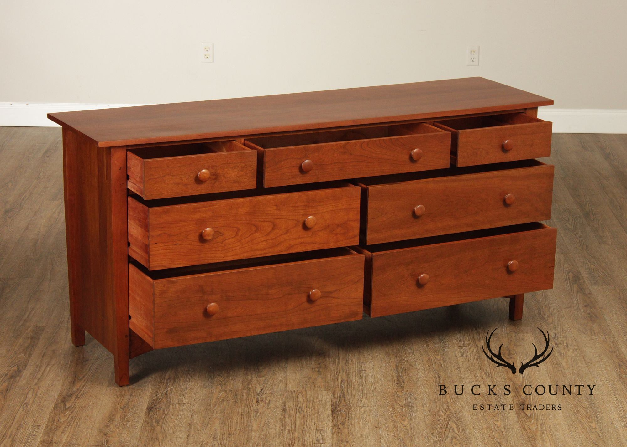 Stickley Mission Collection Cherry Seven Drawer Dresser