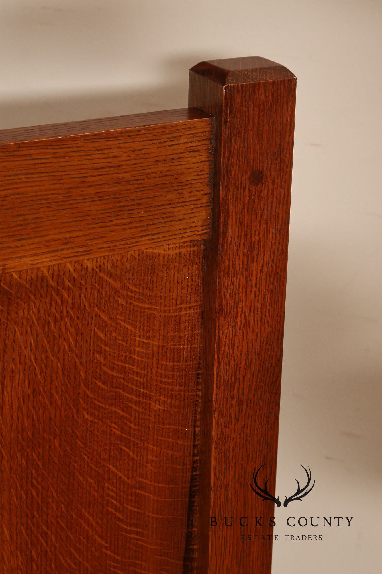 Custom Mission Oak Full Oak Bed