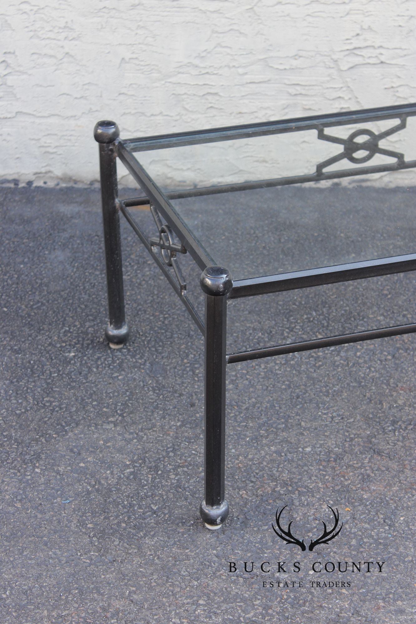 Woodard Delphi Cast Aluminum Glass Top coffee Table