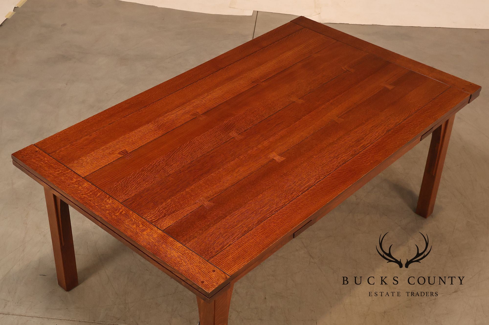 Stickley Mission Collection Oak Extendable Dining Table