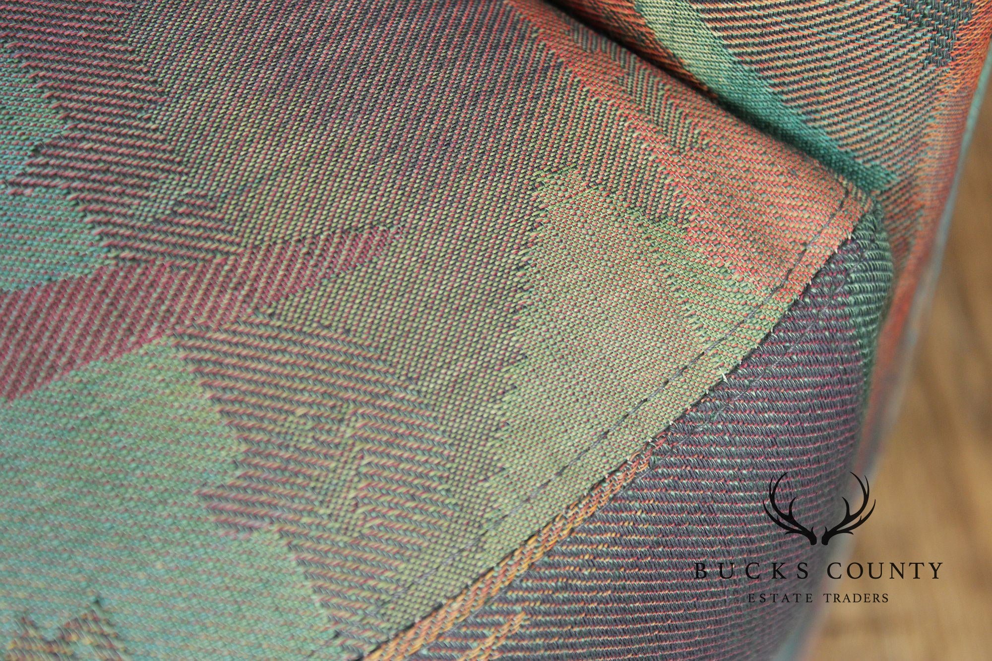 Sherrill Furniture Post Modern Pair of Swivel Club Chairs