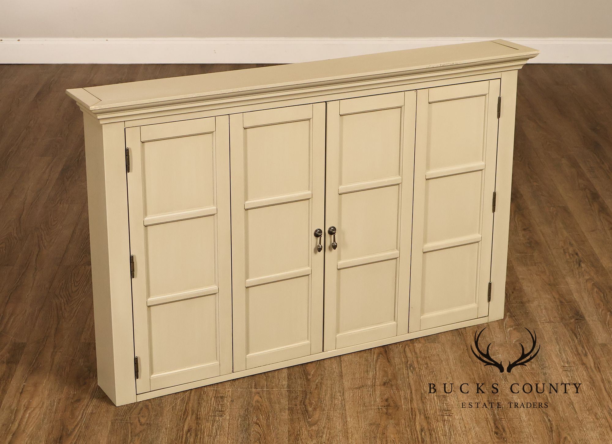 Vintage Ballard Designs Hughes Painted Media Console Cabinet