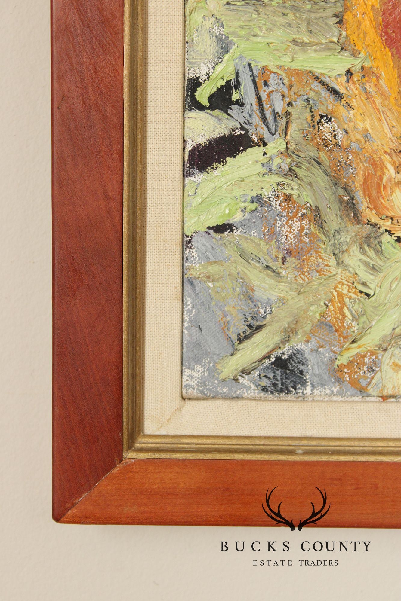 Mid Century Modern Abstract Oil Painting