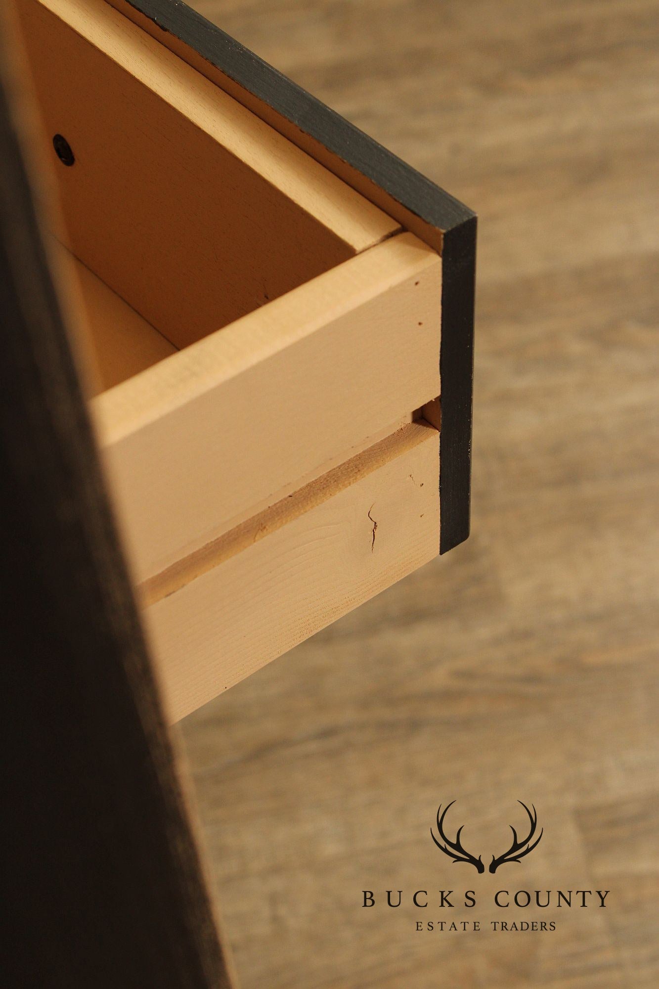 Farmhouse Style Distress Painted Open Bookshelf