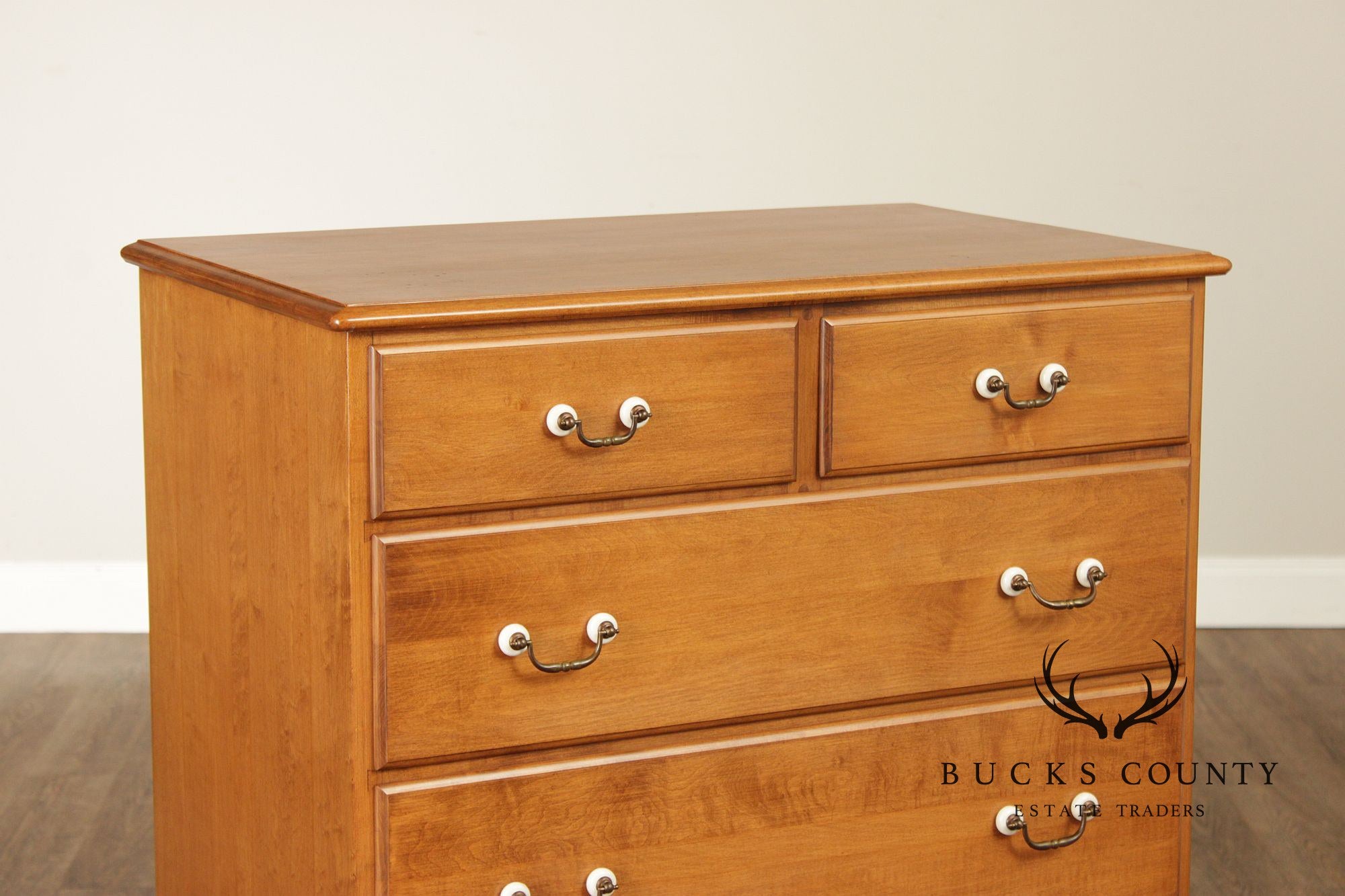 Beals Furniture Vintage Traditional Rock Maple Tall Chest