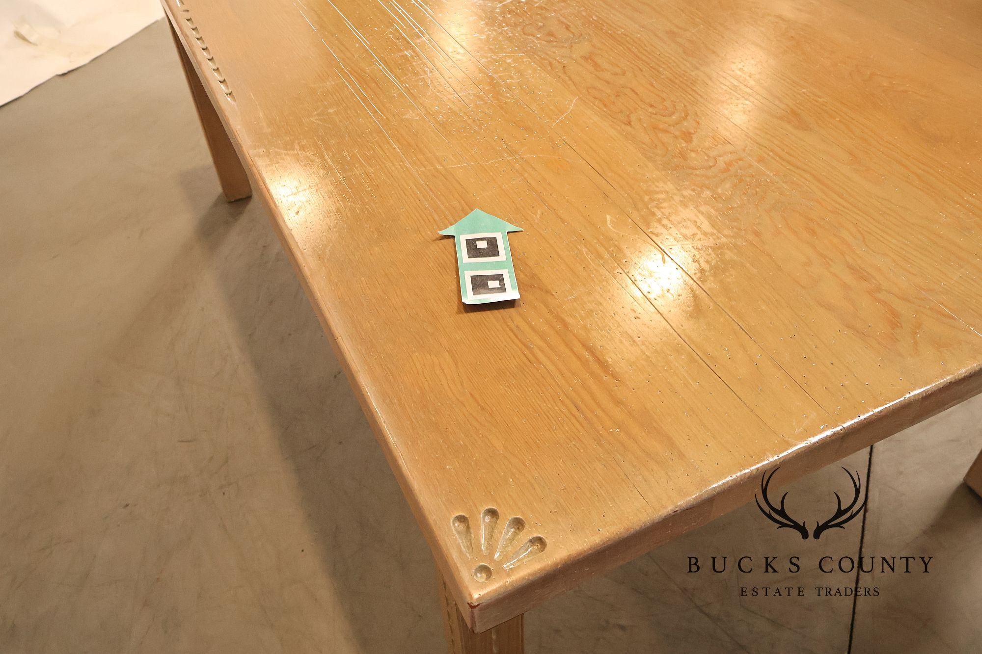 Southwest Style Cerused Pine Dining Table