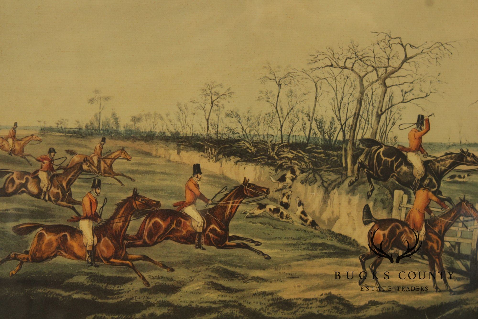 Henry Thomas Alken Vintage Pair of Framed English Hunt Prints