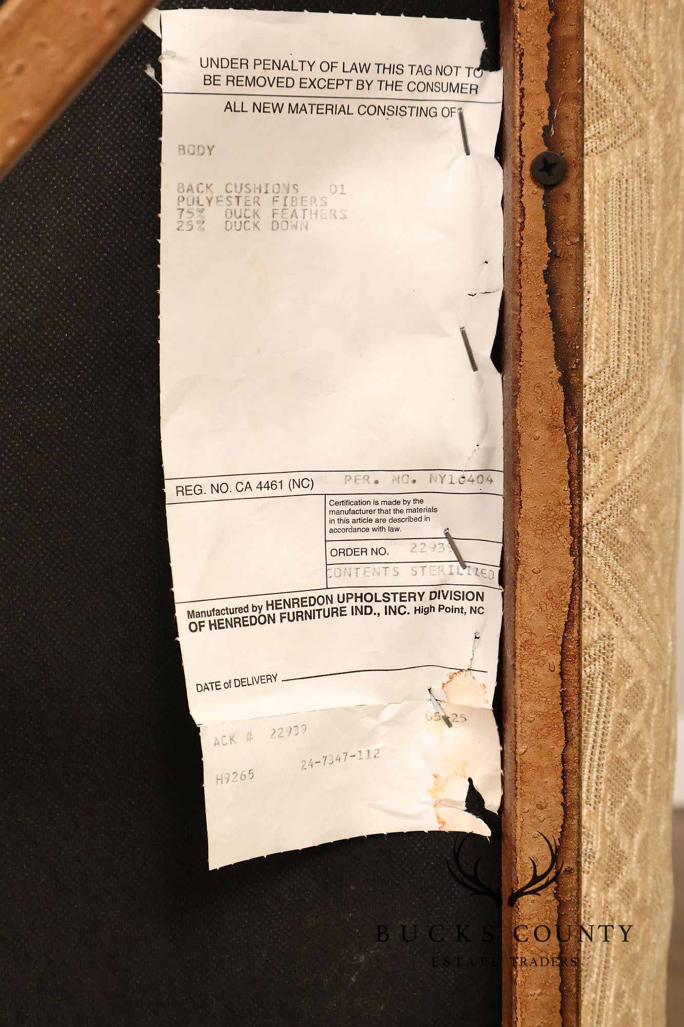 Henredon Upholstered Lounge Chair With Ottoman