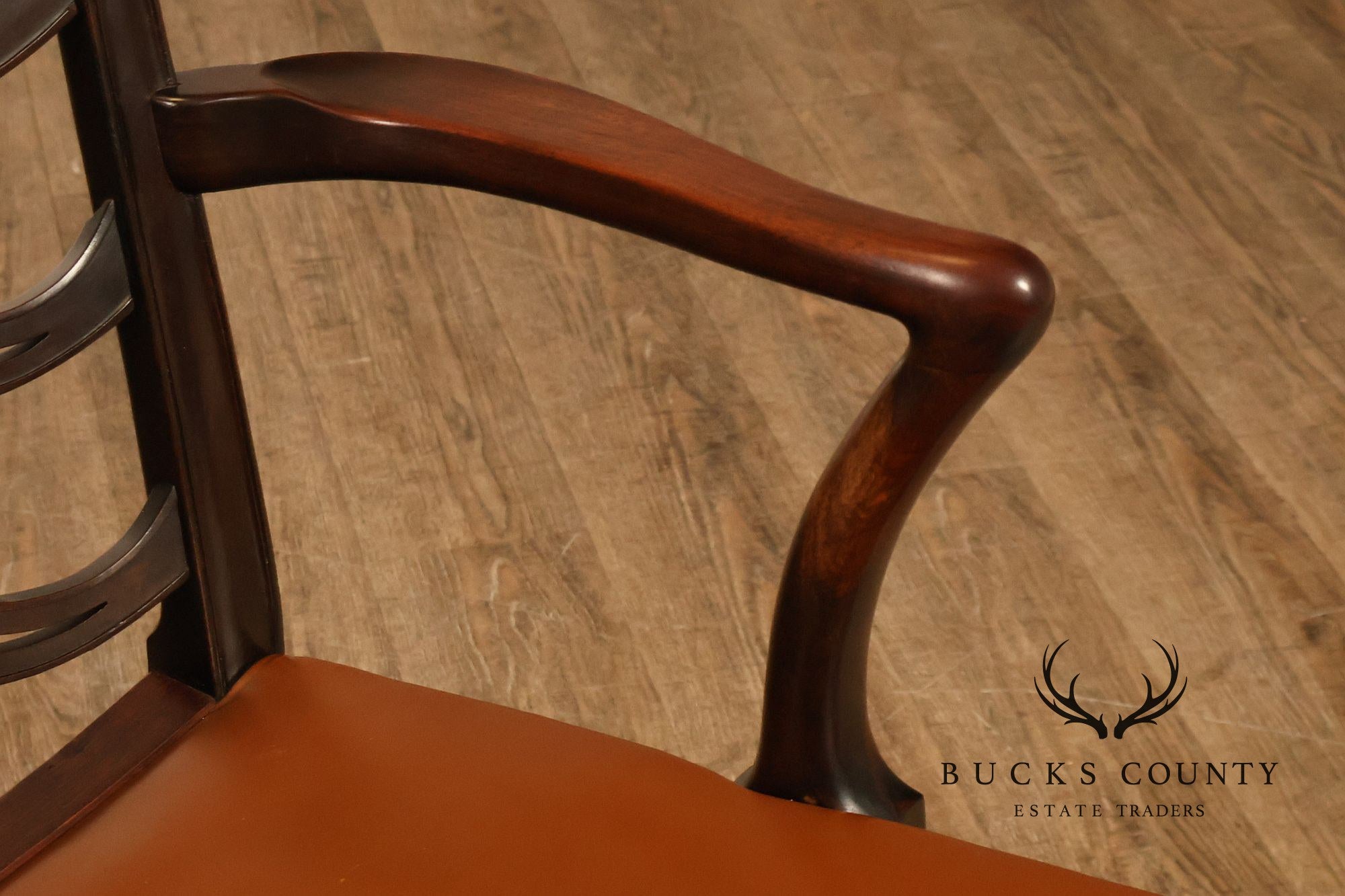 Scottish Chippendale Style Set Of Twelve Ribbon Back Mahogany Dining Chairs