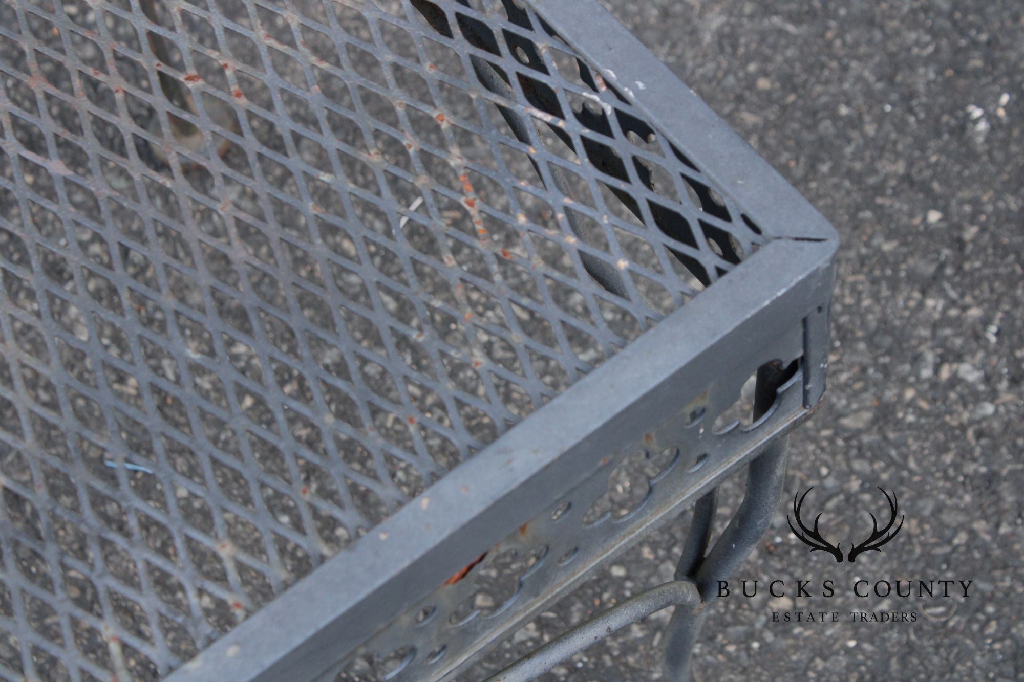 Vintage Wrought Iron Outdoor Coffee Table