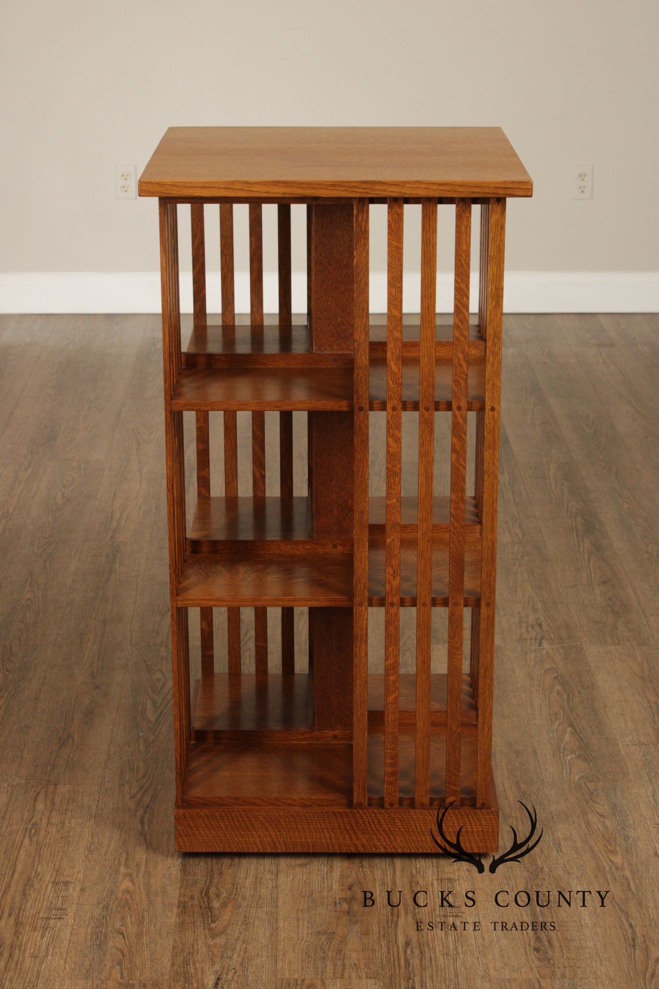 Stickley Mission Collection Oak Revolving Bookcase
