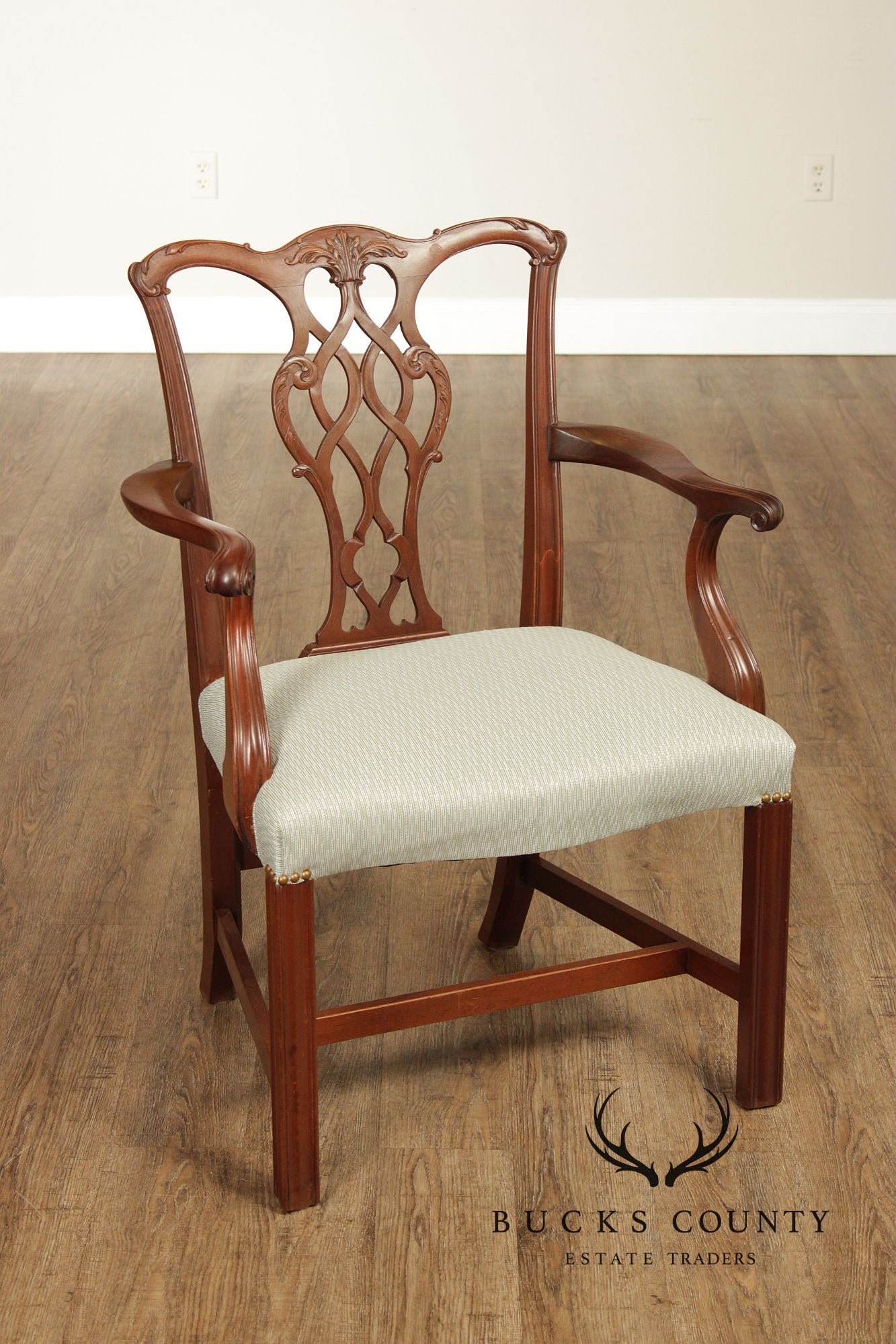 Chippendale Style Set of Six Mahogany Dining Chairs