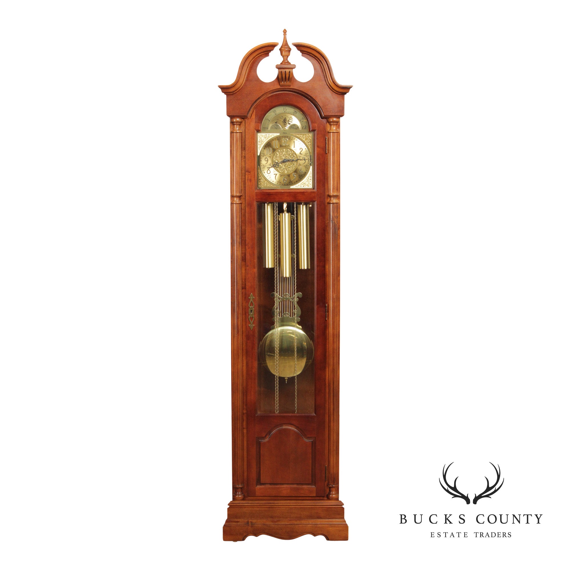 Ridgeway Georgian Style Tall Case Grandfather Clock