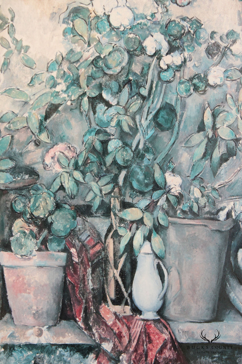 Paul Cezanne 'Potted Plants' Framed Print