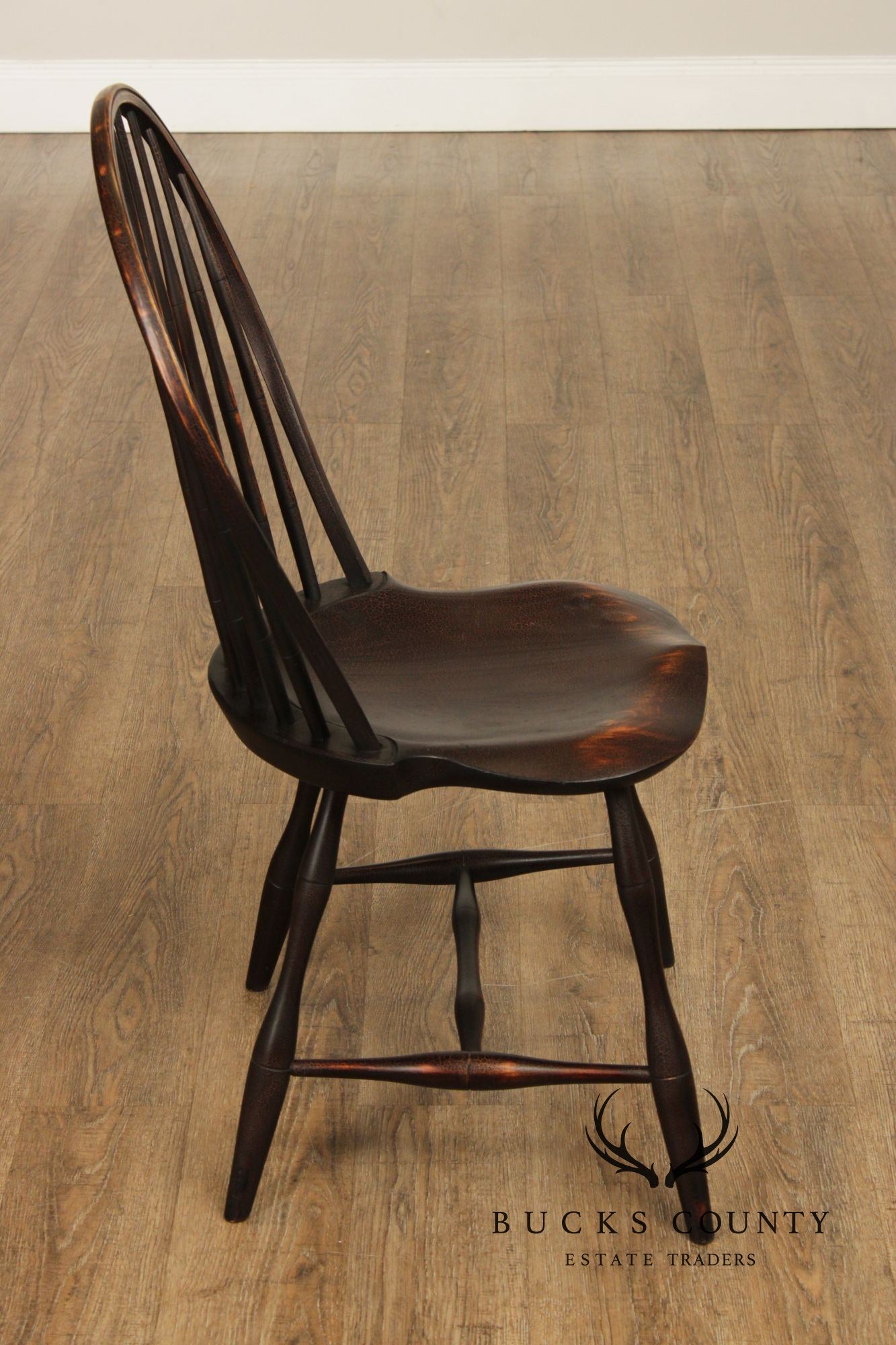 D.R. Dimes Distress Painted Windsor Side Chair