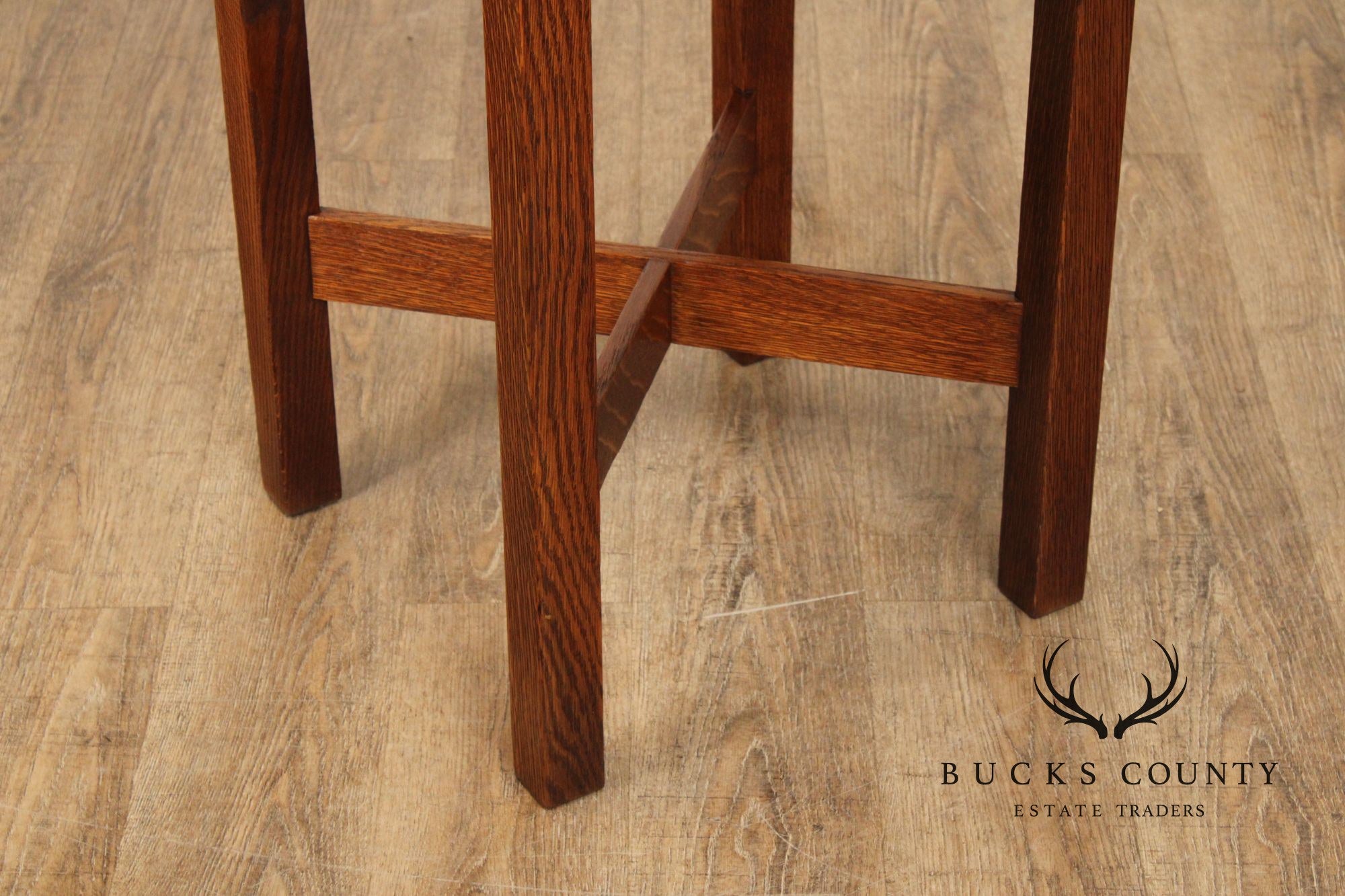 Stickley Brothers Antique Mission Oak Lamp Table