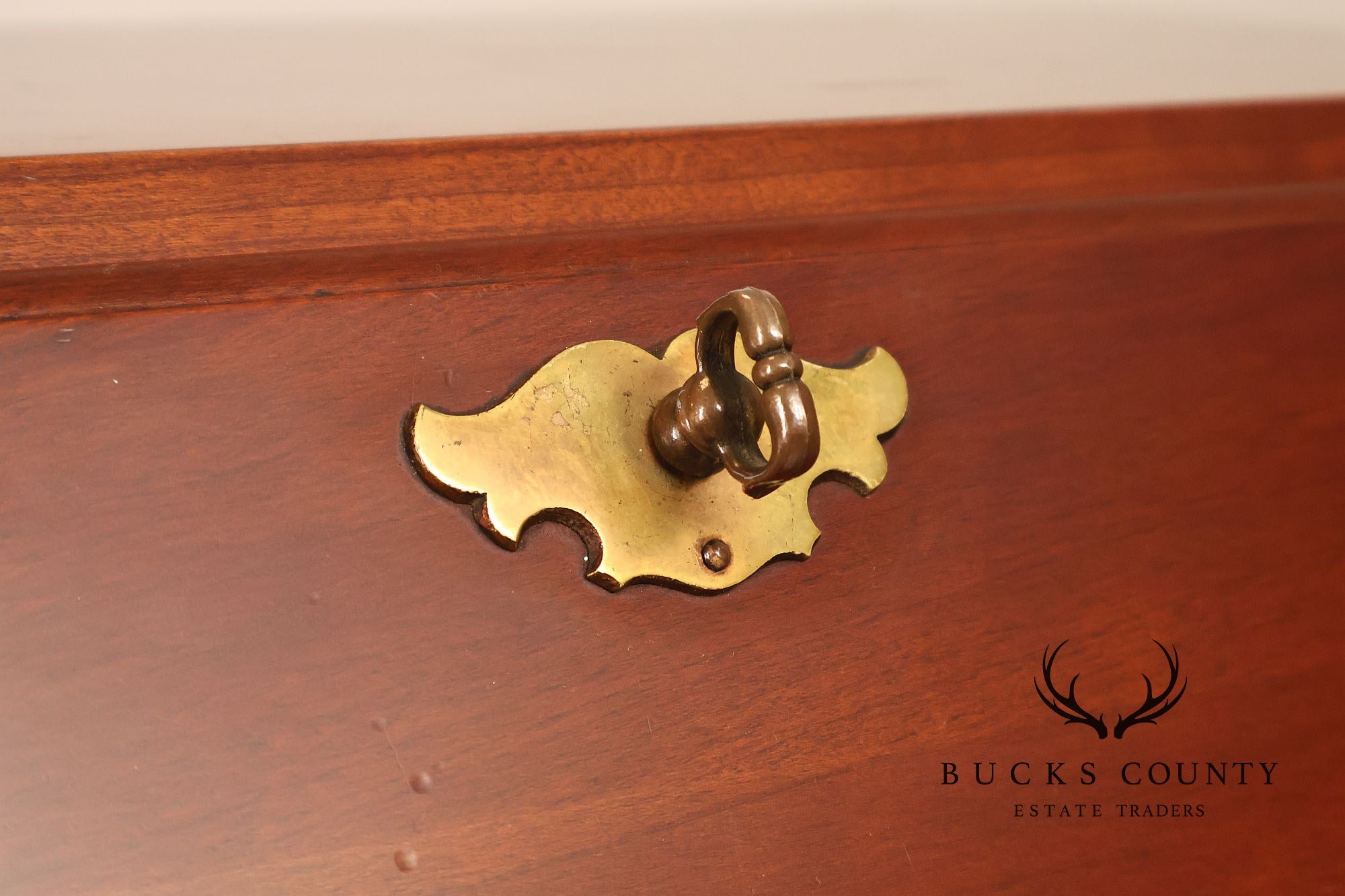 J.B. Van Sciver Co. Colonial Style Cherry Narrow Slant Front Desk