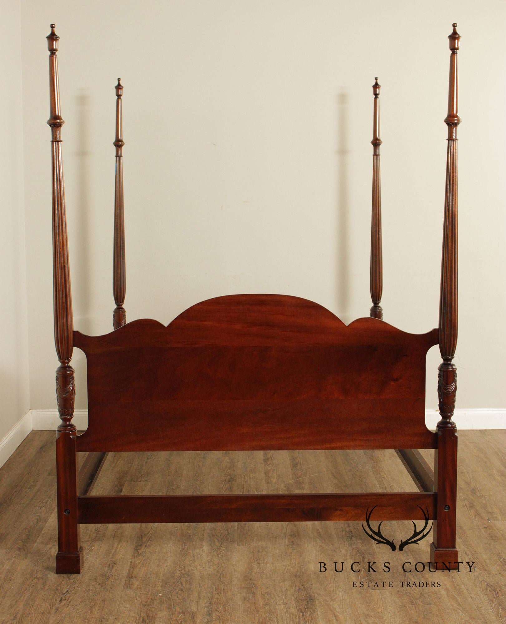 Mahogany Queen Size Four Poster Bed