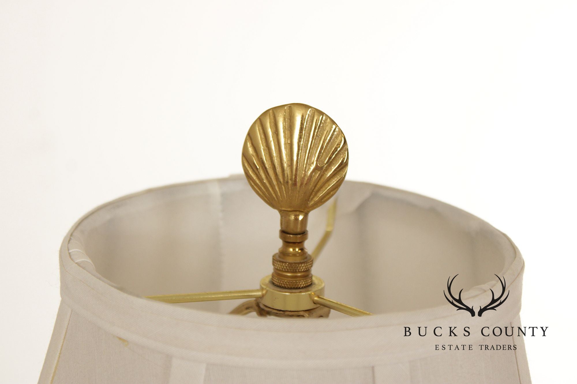 Vintage Pair of Botanical Painted Porcelain Table Lamps