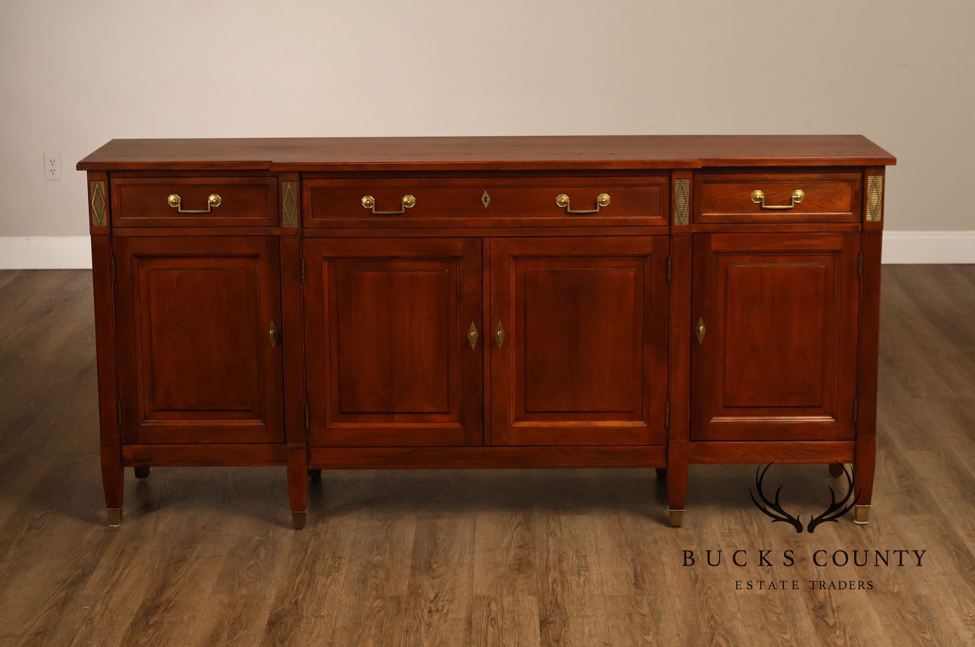 Stickley Directoire Style Cherry Four-Door Buffet Sideboard