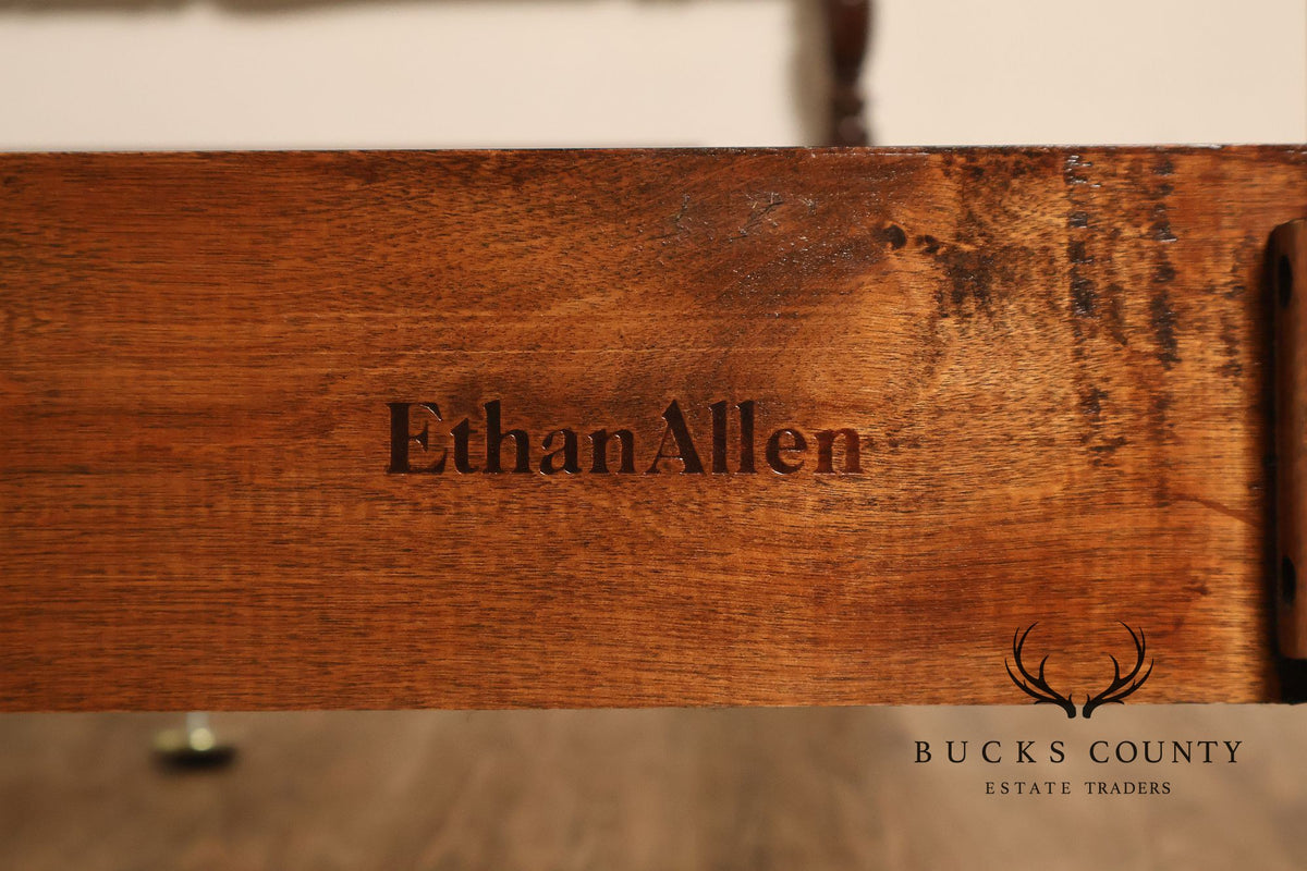 Ethan Allen 'Georgian Court' Queen Cherry Poster Bed
