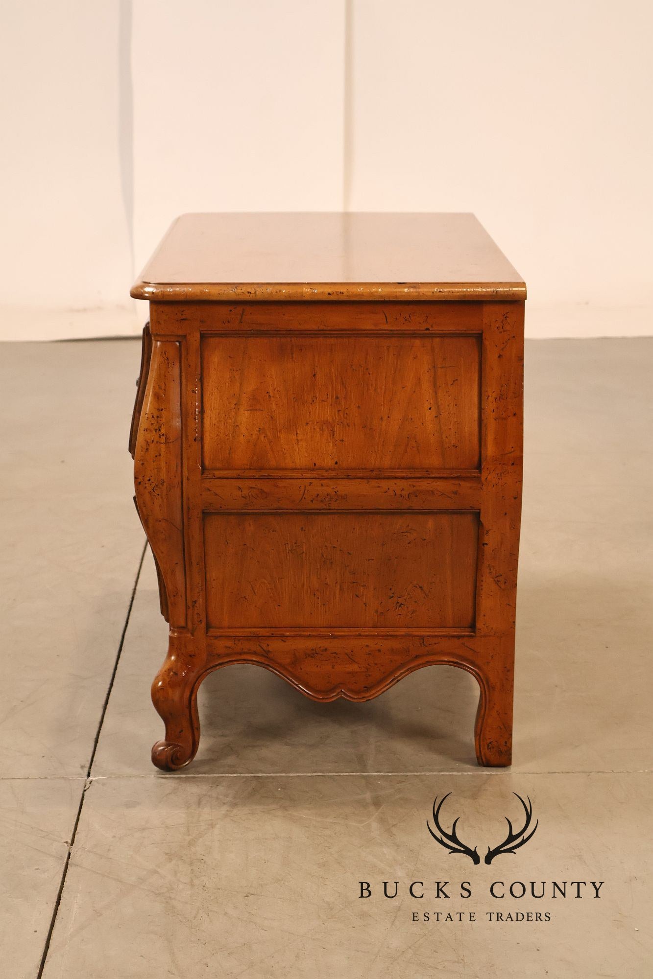 Baker Milling Road Pair Of French Country Nightstands Bombe Chests