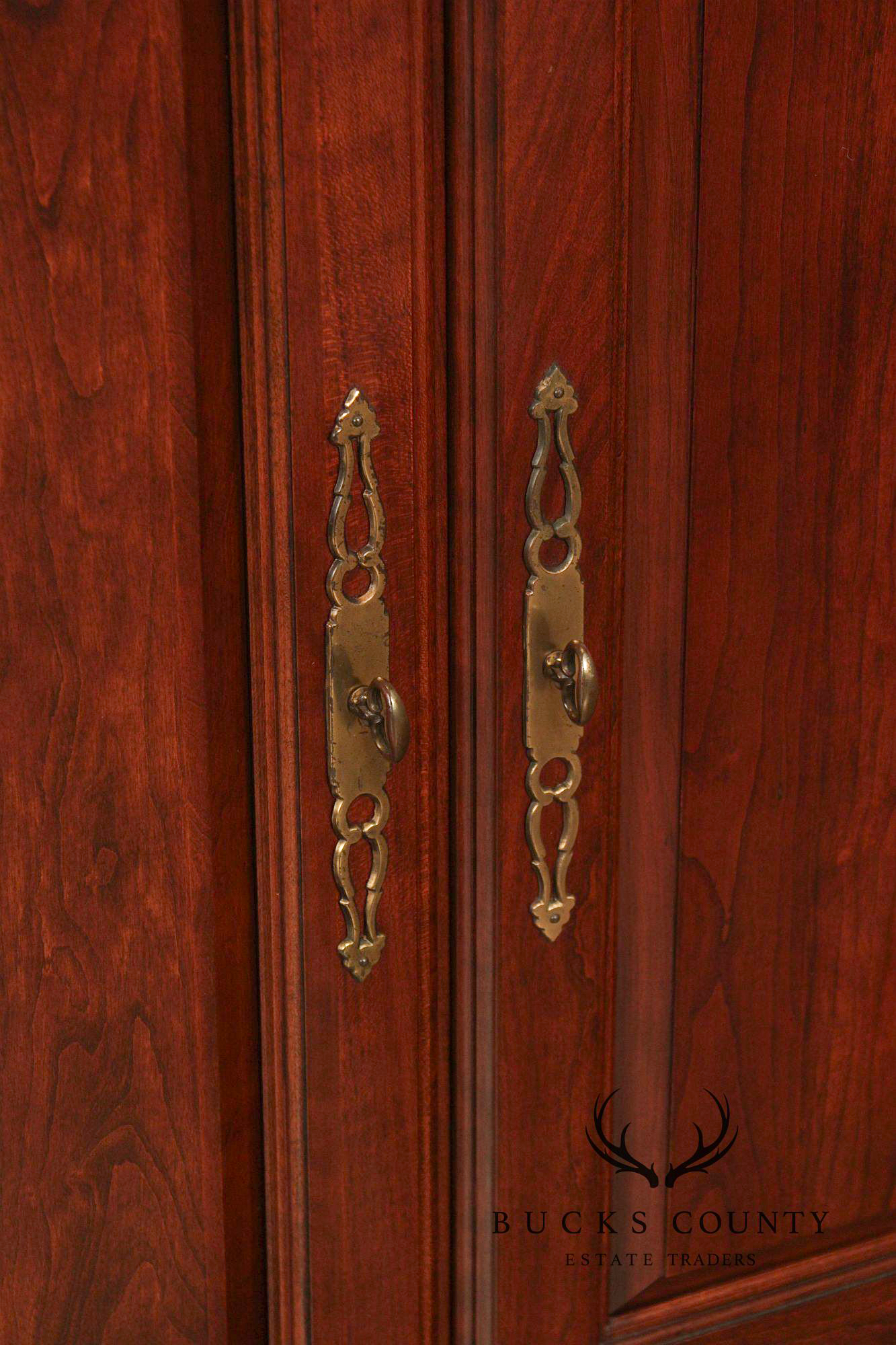 Pennsylvania House Chippendale Style Cherry Long Dresser with Mirror