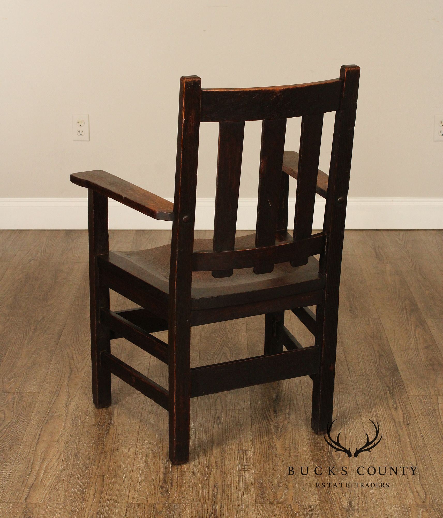 Antique Stickley Brothers Mission Oak Armchair